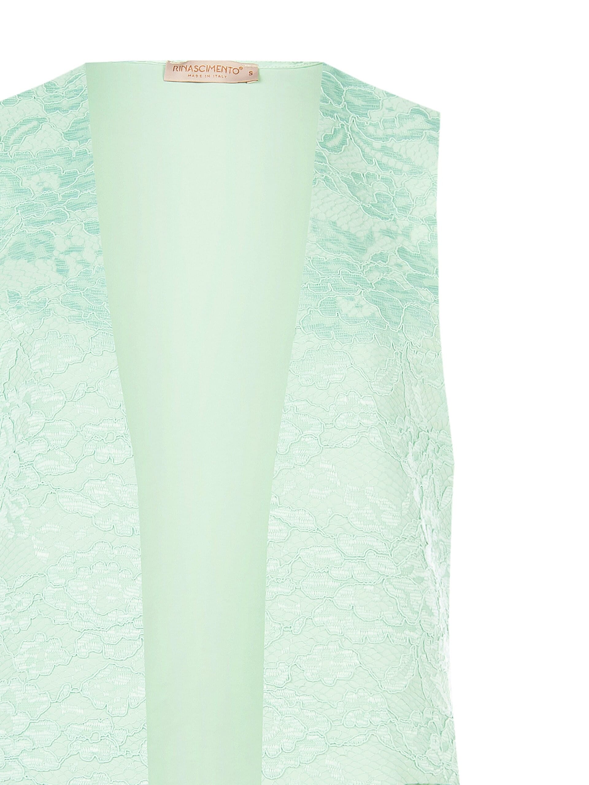 Long Open Lace Vest Rinascimento