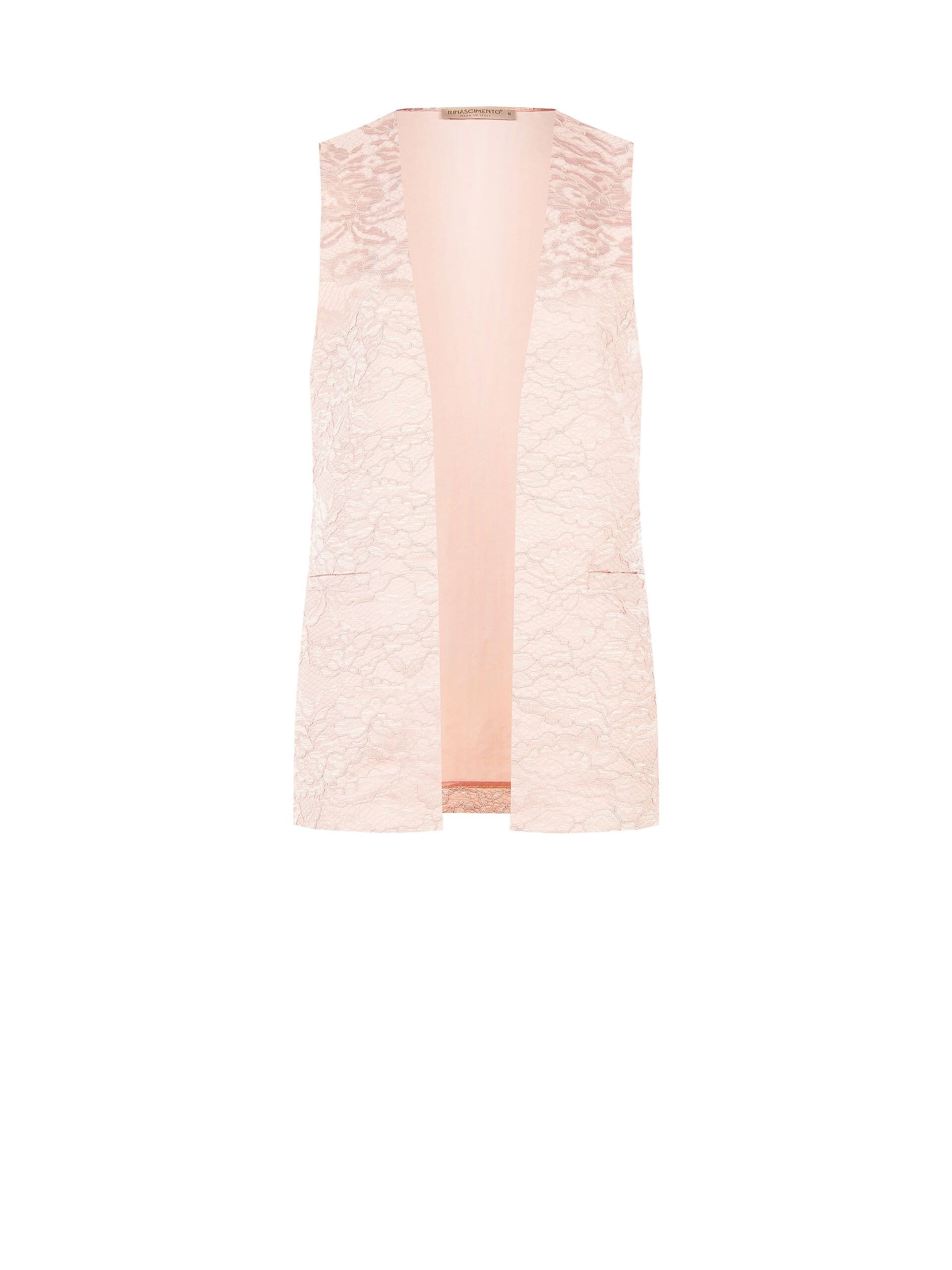 Long Open Lace Vest Rinascimento