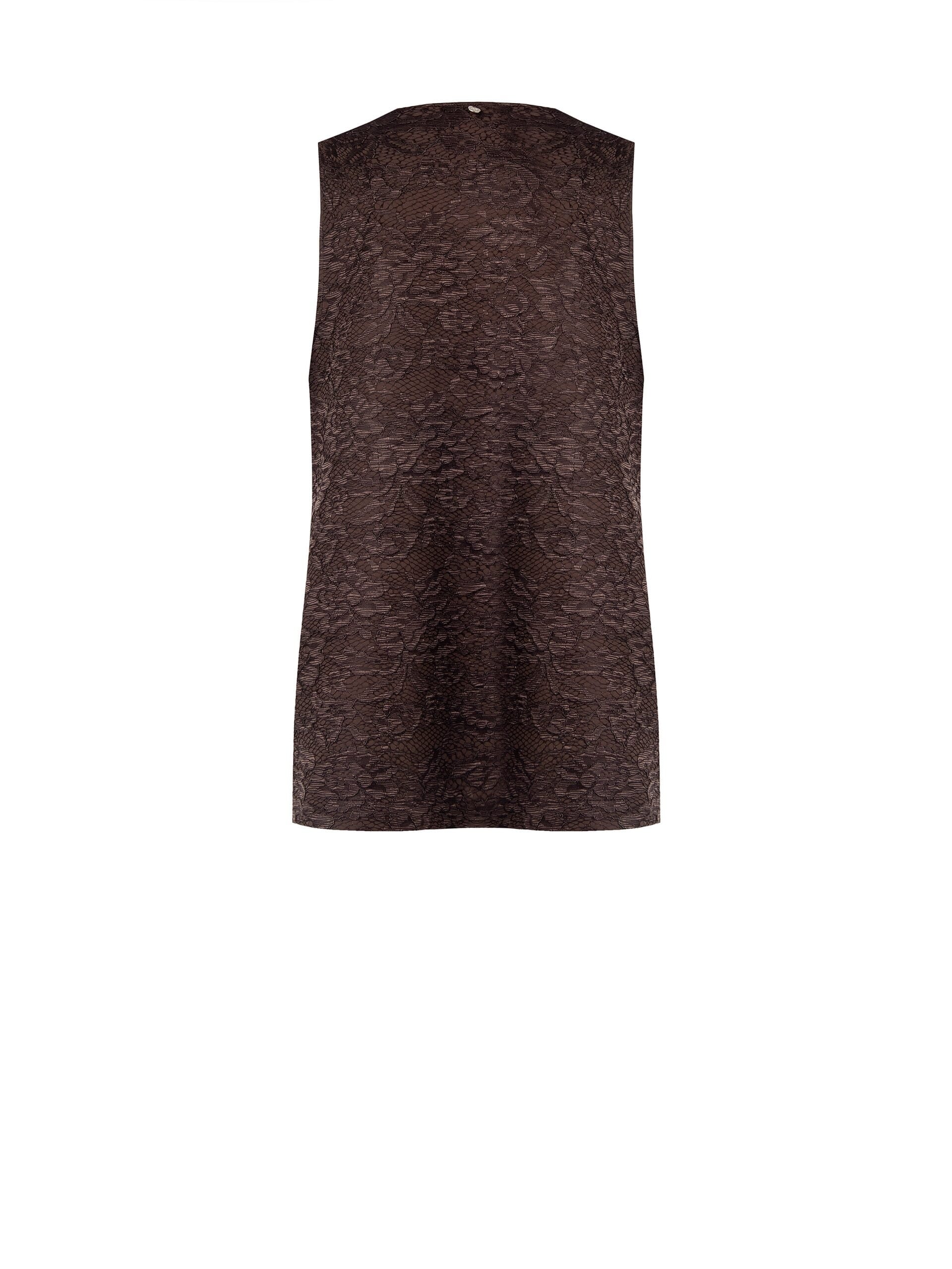 Long Open Lace Vest Rinascimento