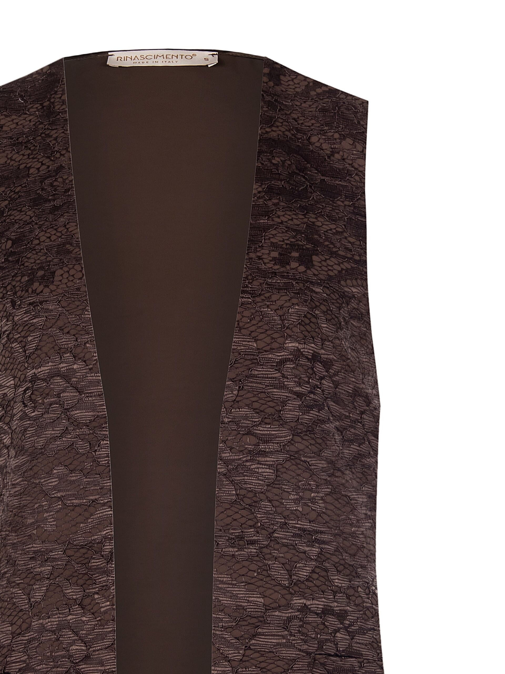 Long Open Lace Vest Rinascimento