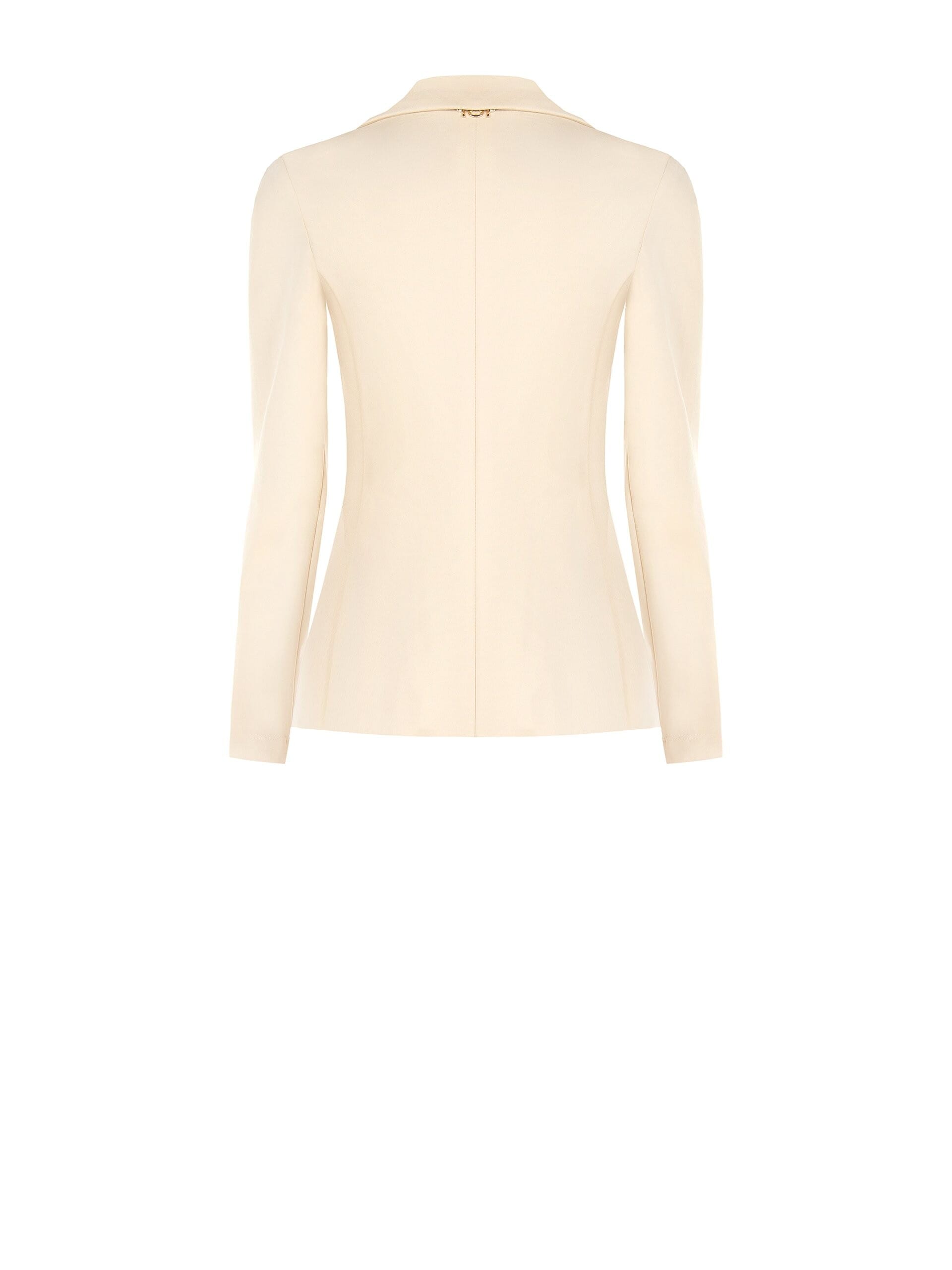 Rinascimento Cotton Blend Fitted Short Blazer Jacket