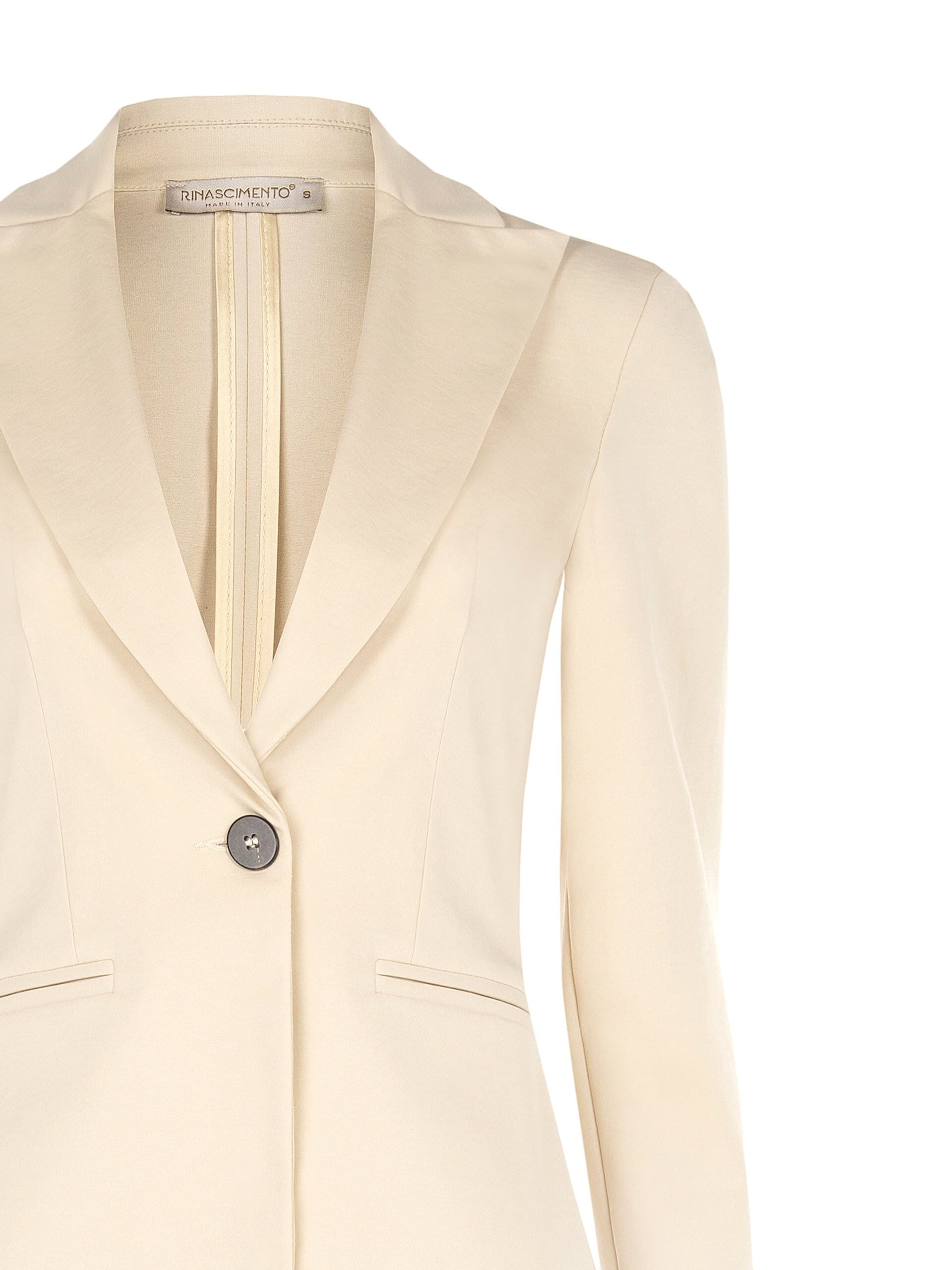 Rinascimento Cotton Blend Fitted Short Blazer Jacket