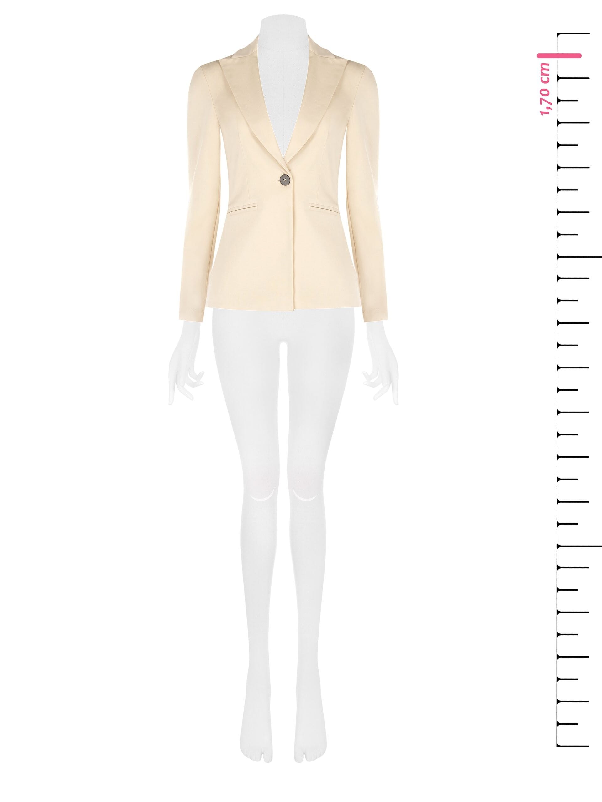 Rinascimento Cotton Blend Fitted Short Blazer Jacket