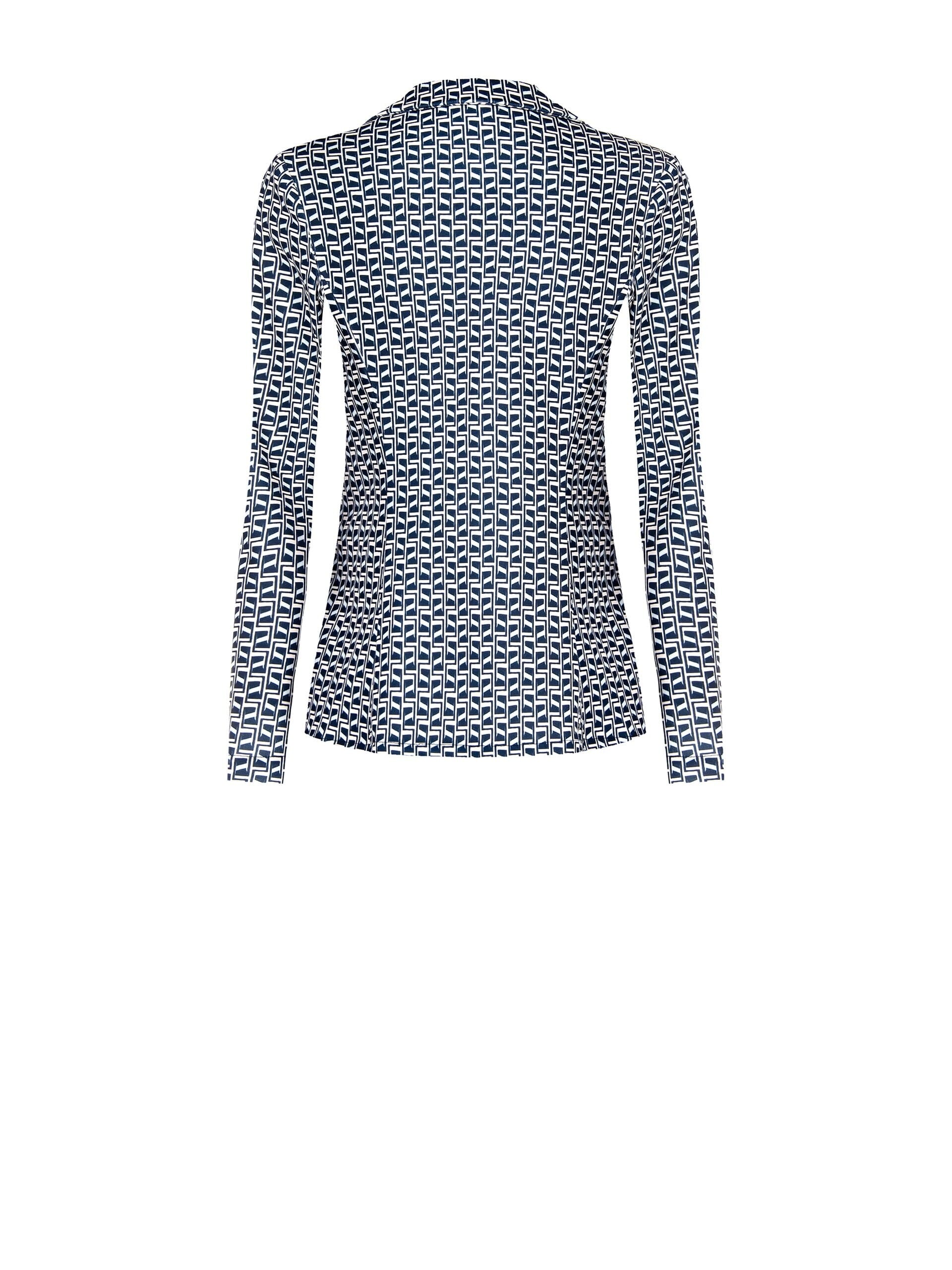 Rinascimento Printed Crepe Scuba Blazer Jacket