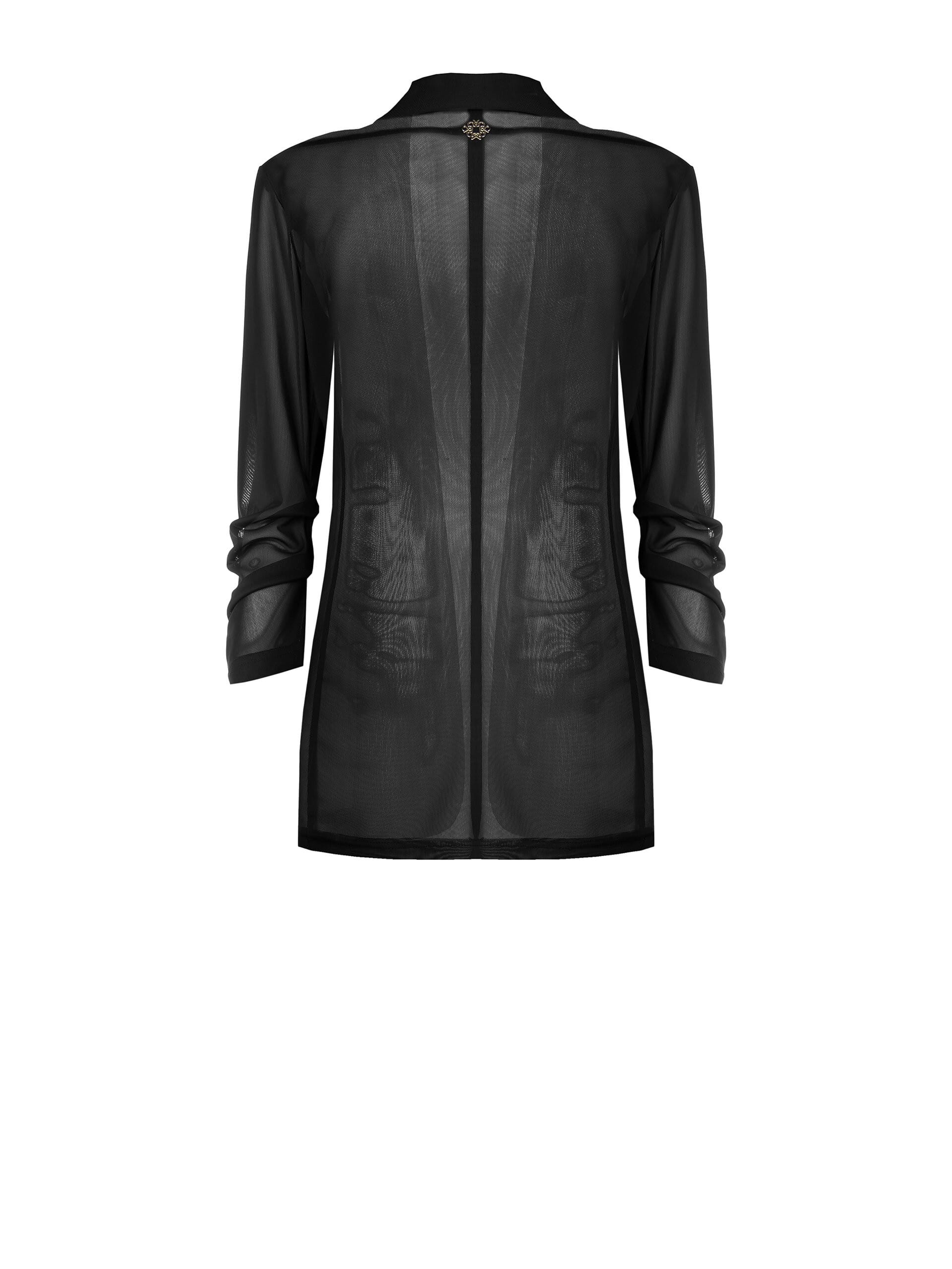 Rinascimento Open Tulle Stretch Blazer Jacket