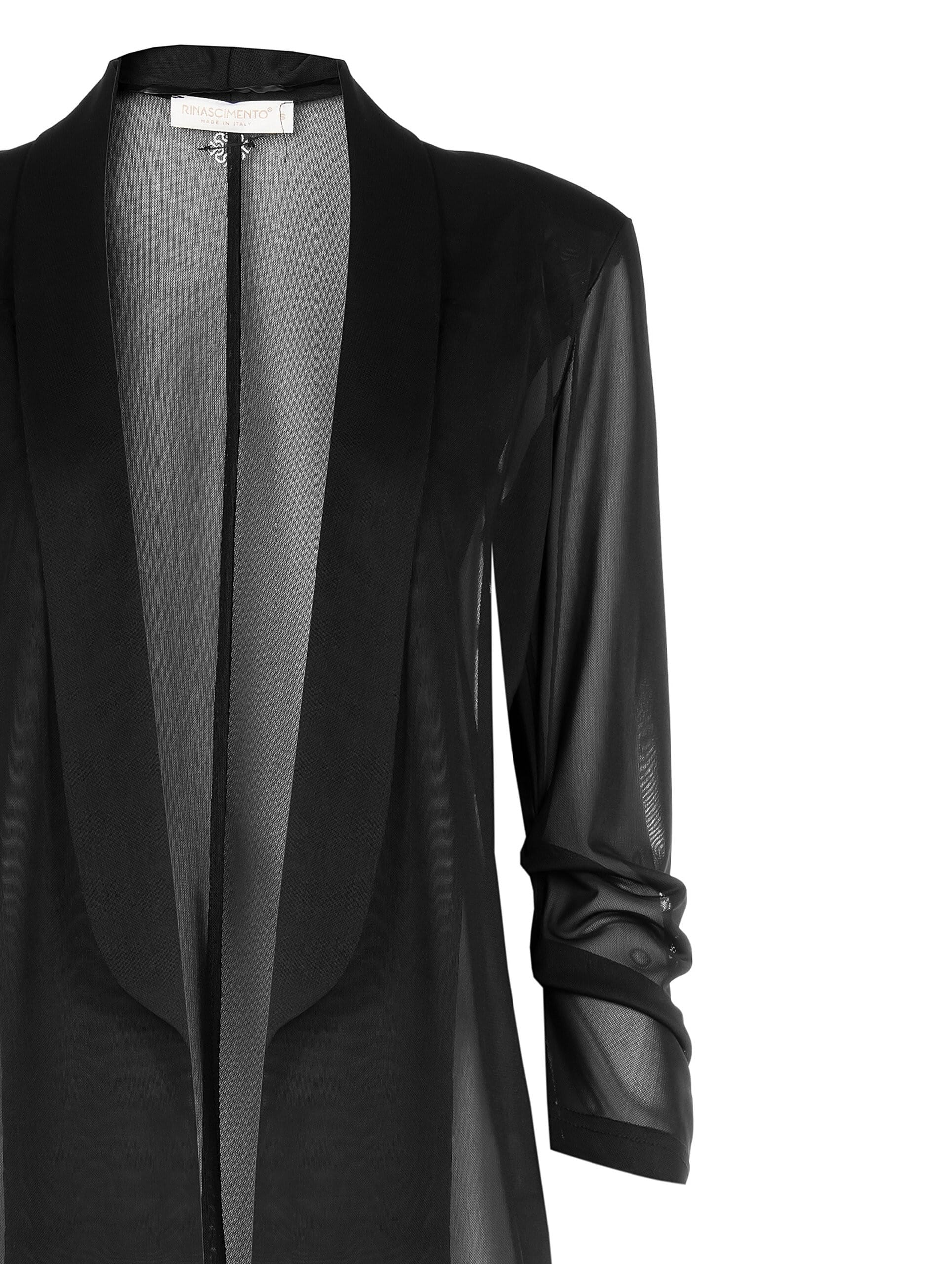 Rinascimento Open Tulle Stretch Blazer Jacket