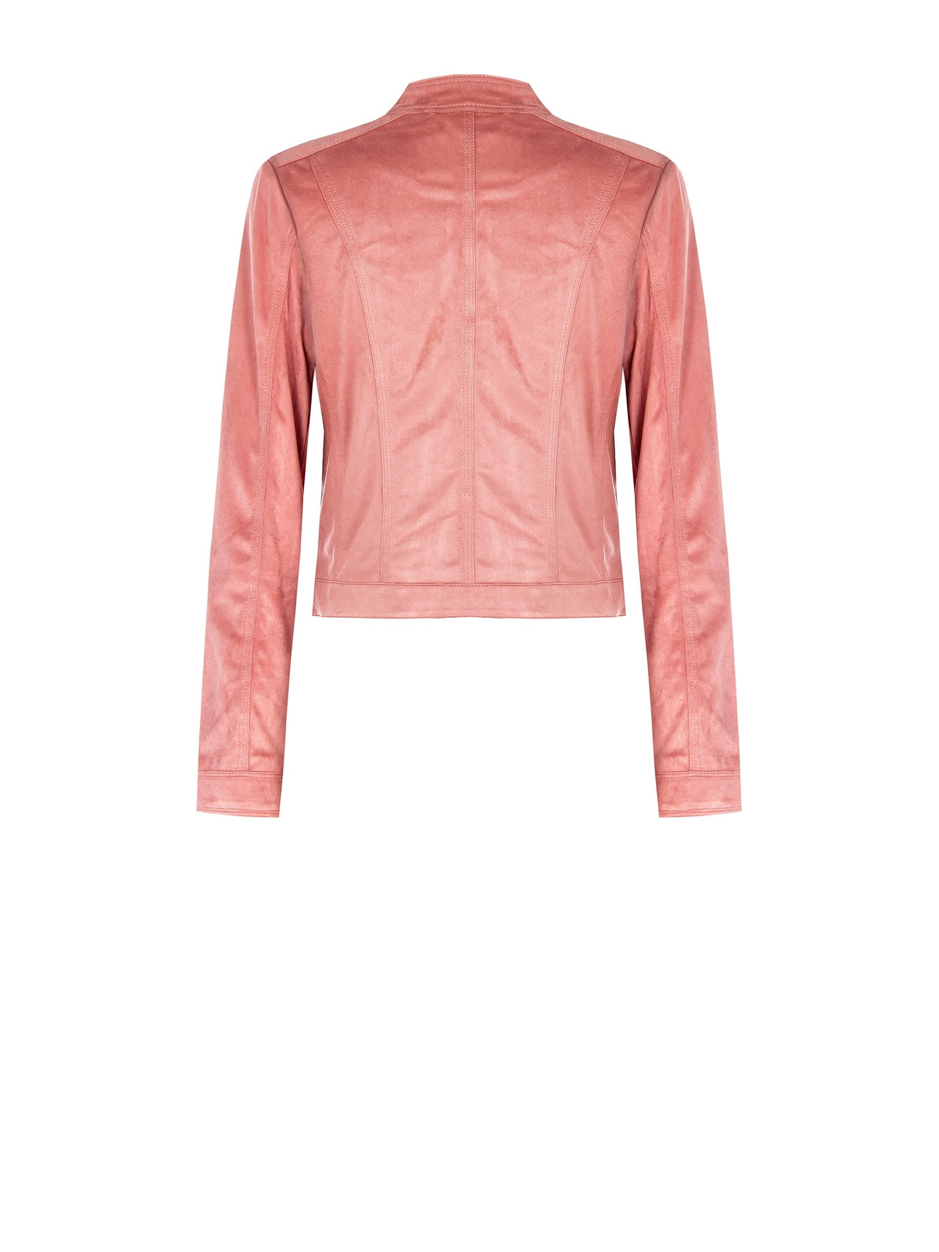 Rinascimento Veste de motard courte et pliée en imitation daim