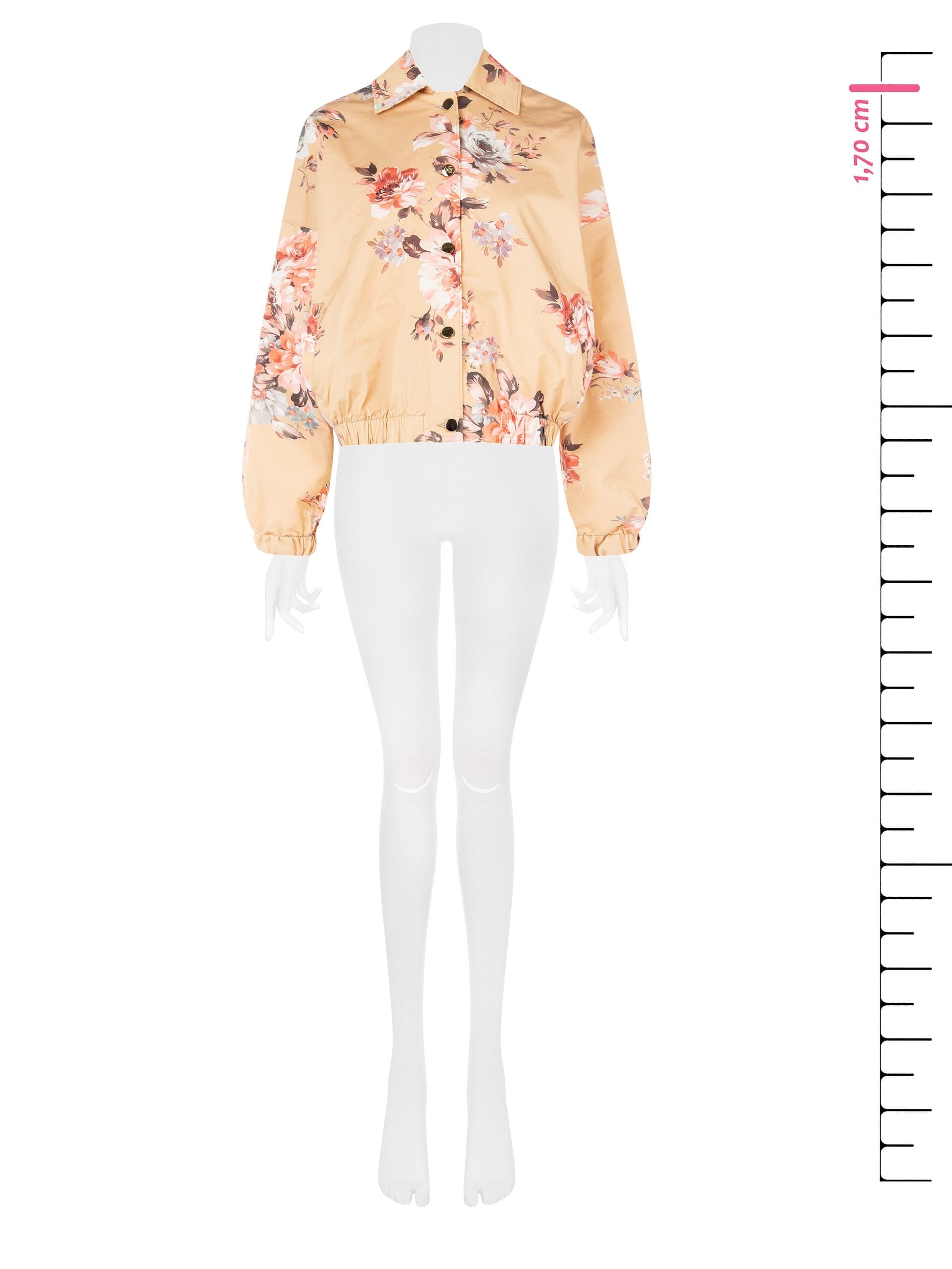 Rinascimento - Blouson bombardier en coton imprimé fleurs