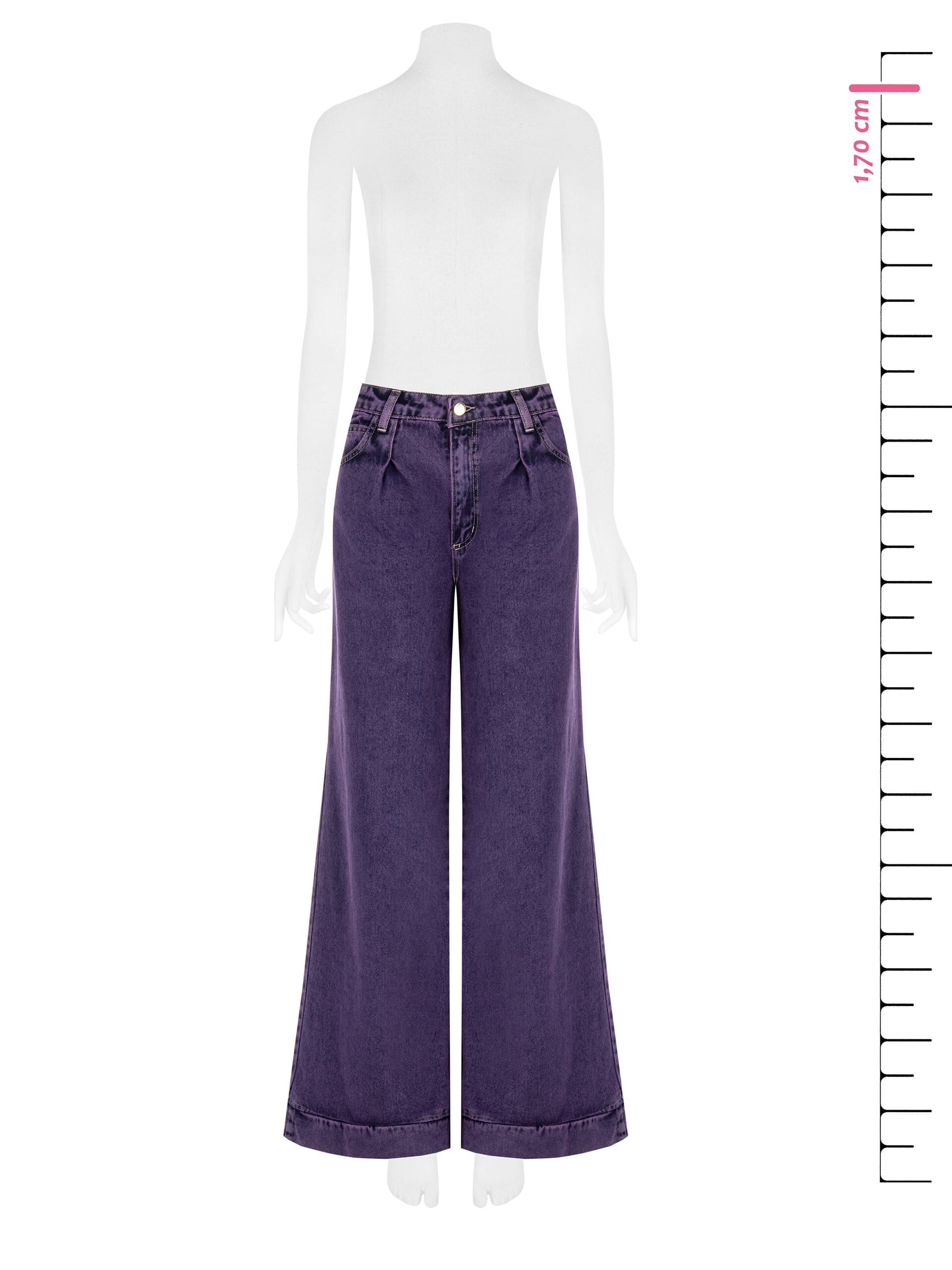 Jeans Coloured Palace avec ourlet haut Rinascimento