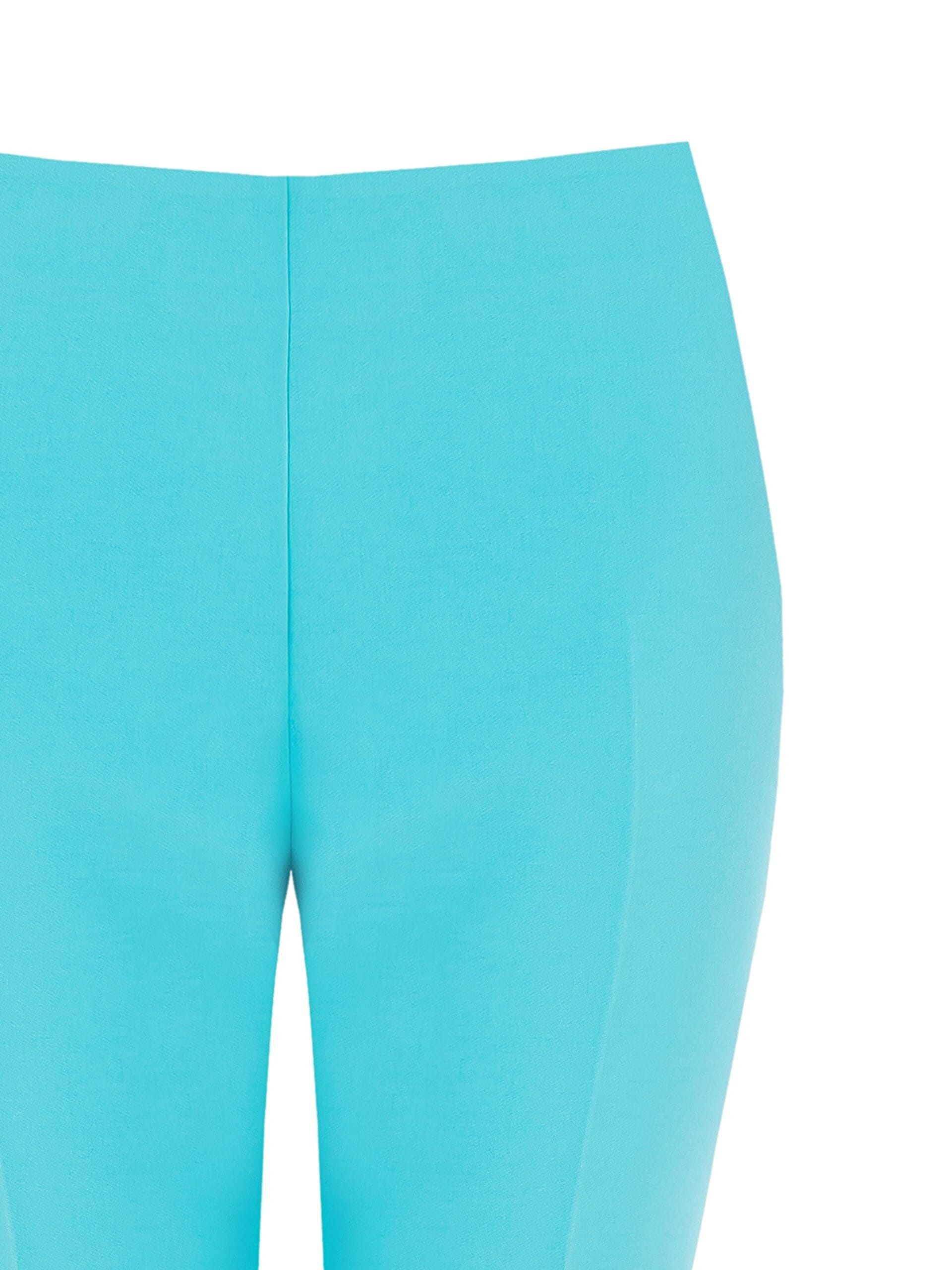 Skinny Cropped Trousers in Technical Fabric with Small Ankle Cuts Rinascimento