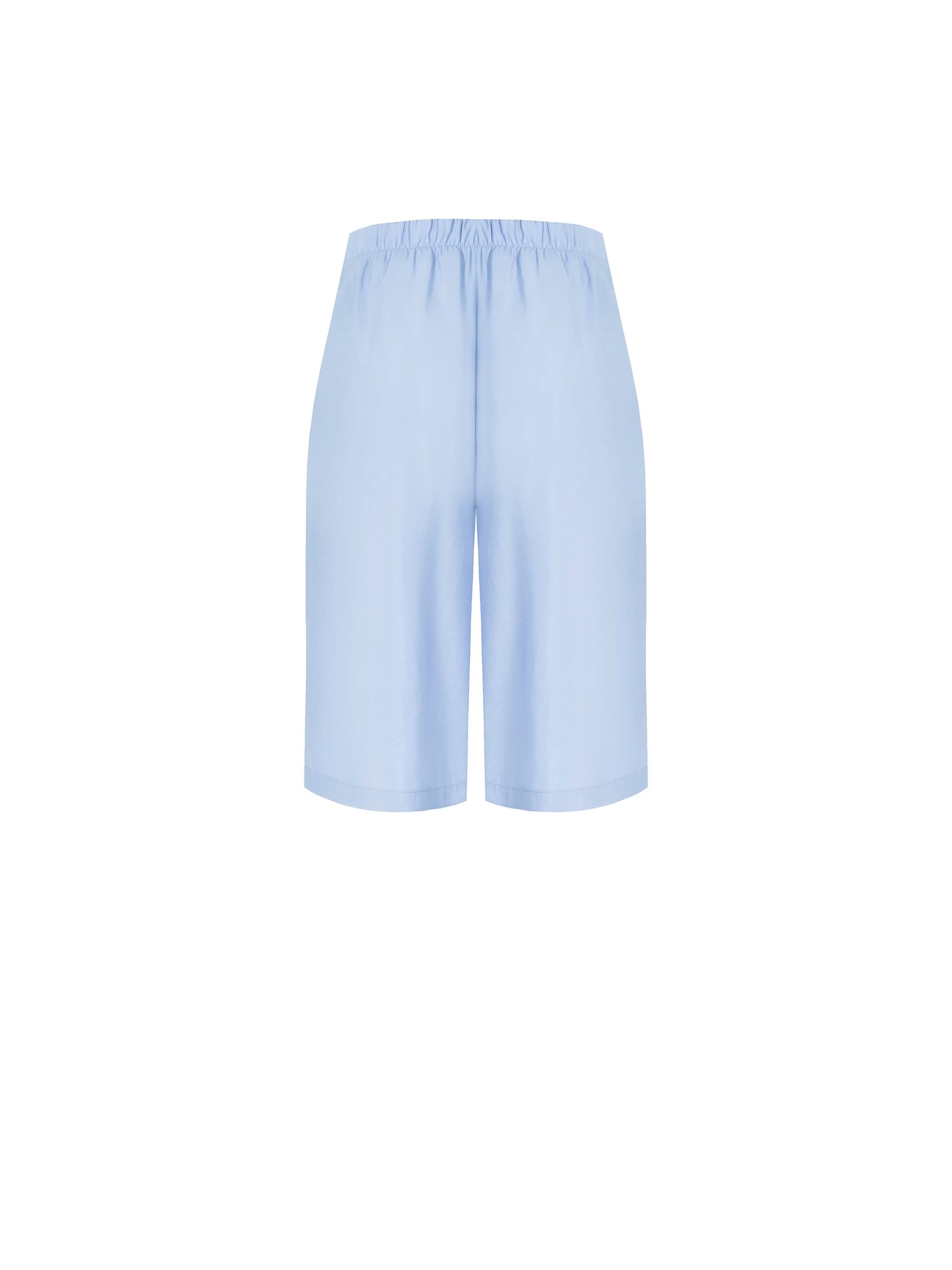 Fluid Modal Bermuda Shorts With Darts And Elastic Back Rinascimento