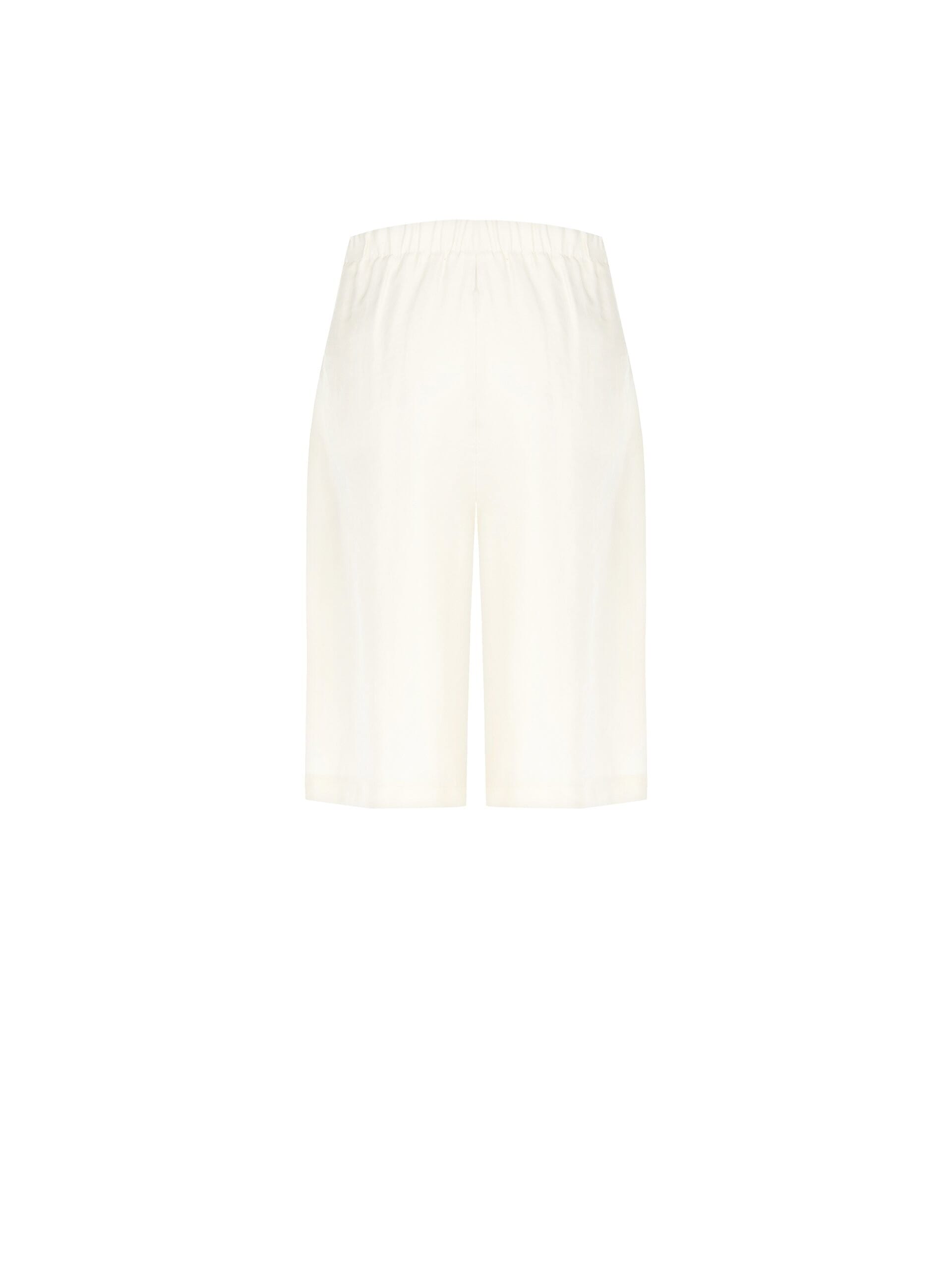 Fluid Modal Bermuda Shorts With Darts And Elastic Back Rinascimento