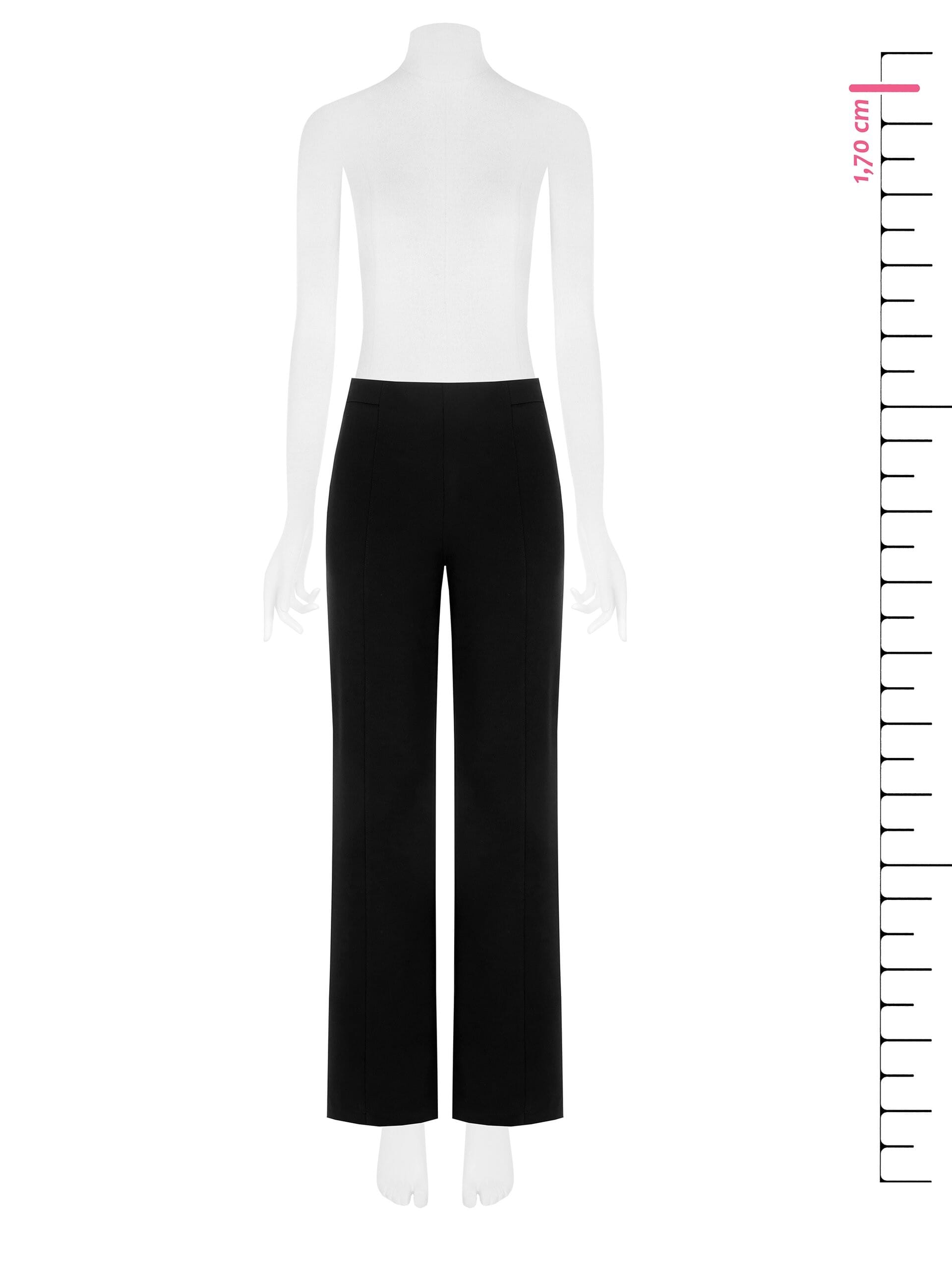 Crepe Scuba Palazzo Trousers With Elasticated Waistband Rinascimento