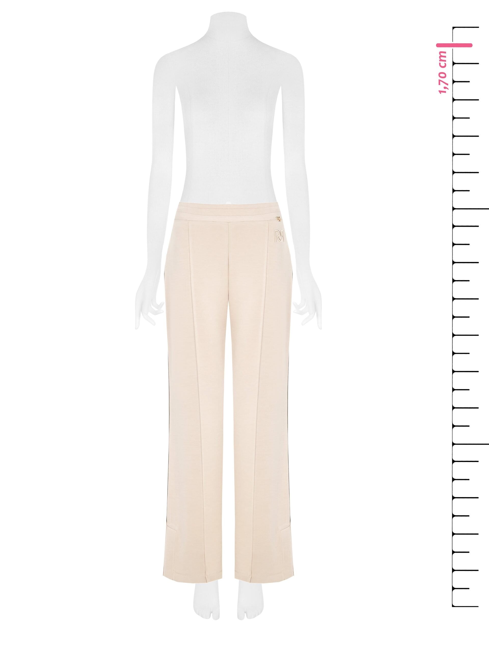 Lightweight Neoprene Palace Trousers With Embossed Rr Logo Rinascimento