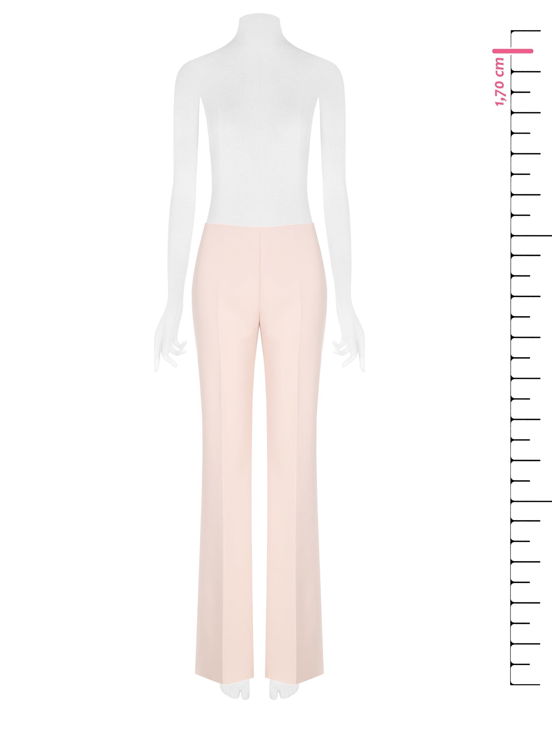 Technical fabric palazzo trousers with side zip Rinascimento