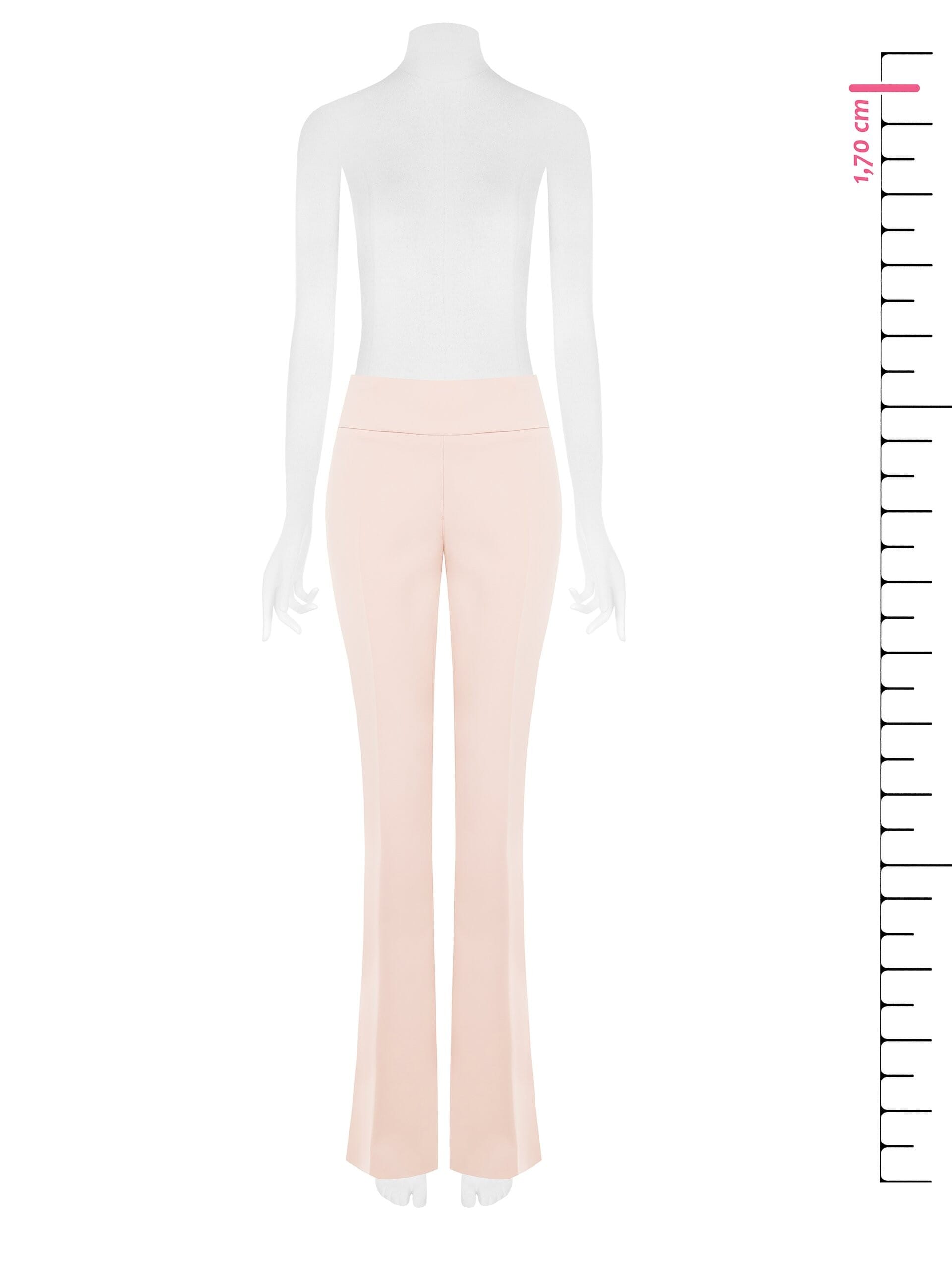 Rinascimento Pocketless Technical Fabric Flared Trousers