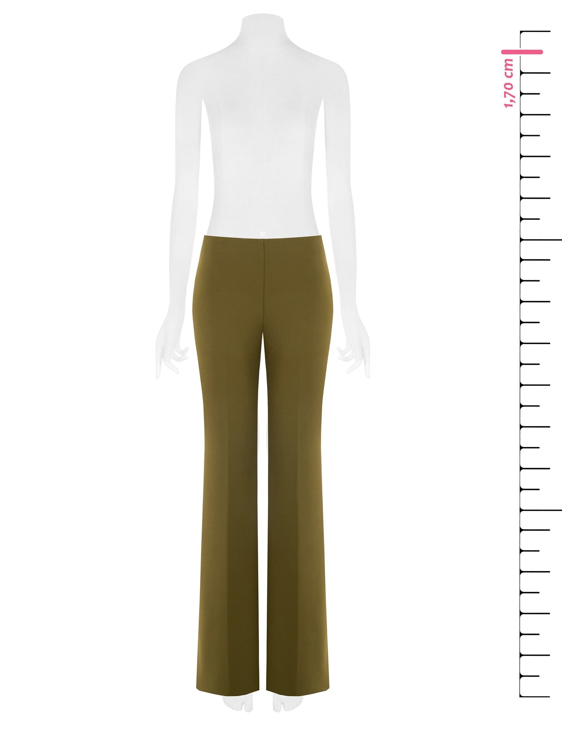 Pocketless Crepe Scuba Palace Trousers Rinascimento