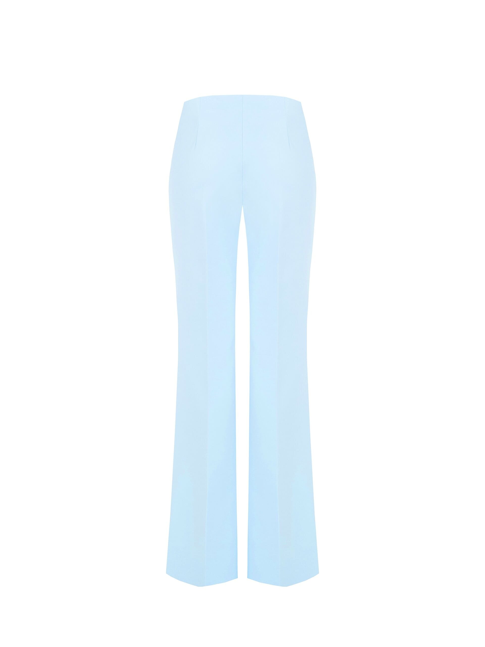 Straight Technical Fabric Trousers With Side Zip Rinascimento