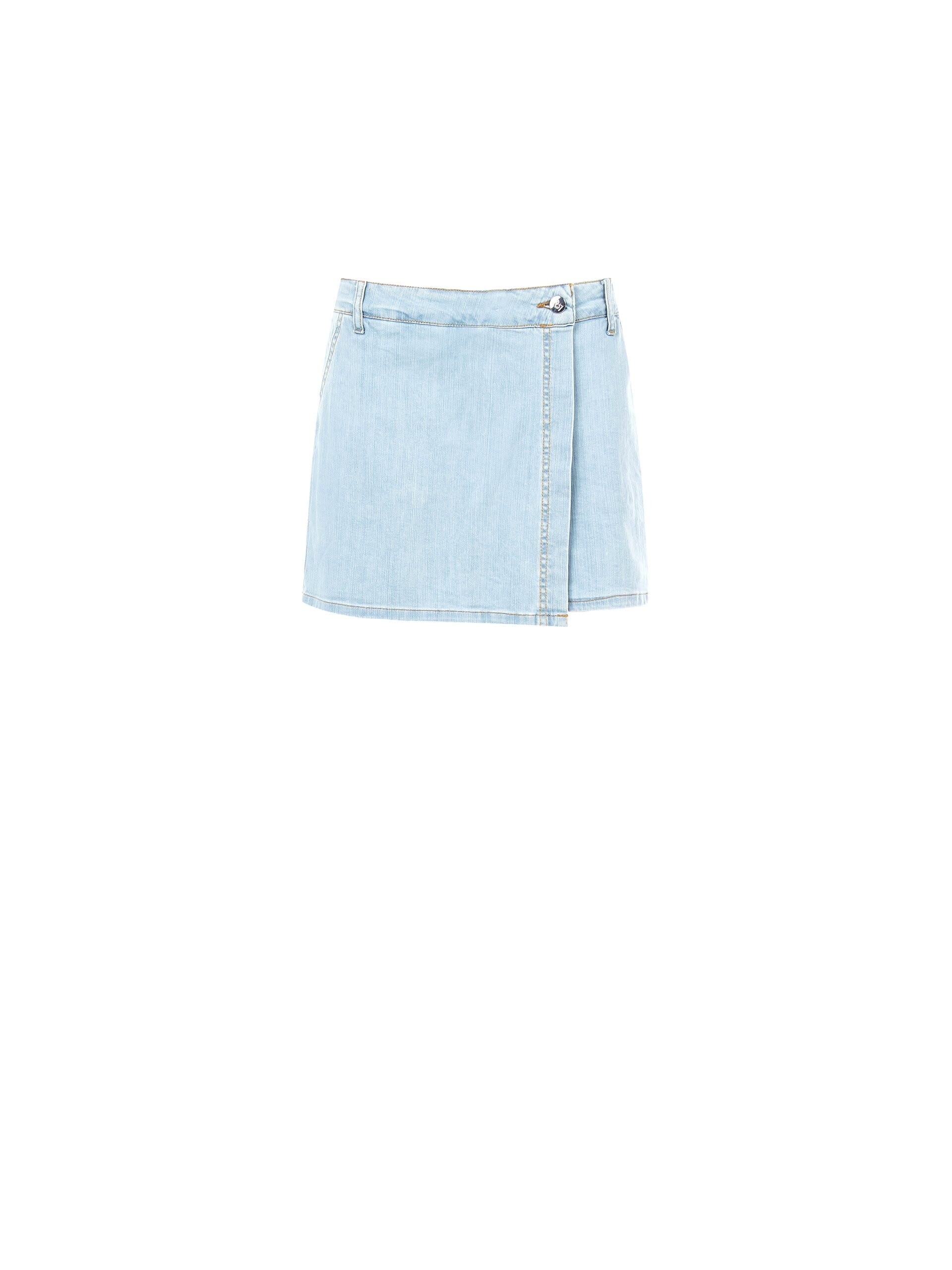 Rinascimento Wallet Denim Short Skirt