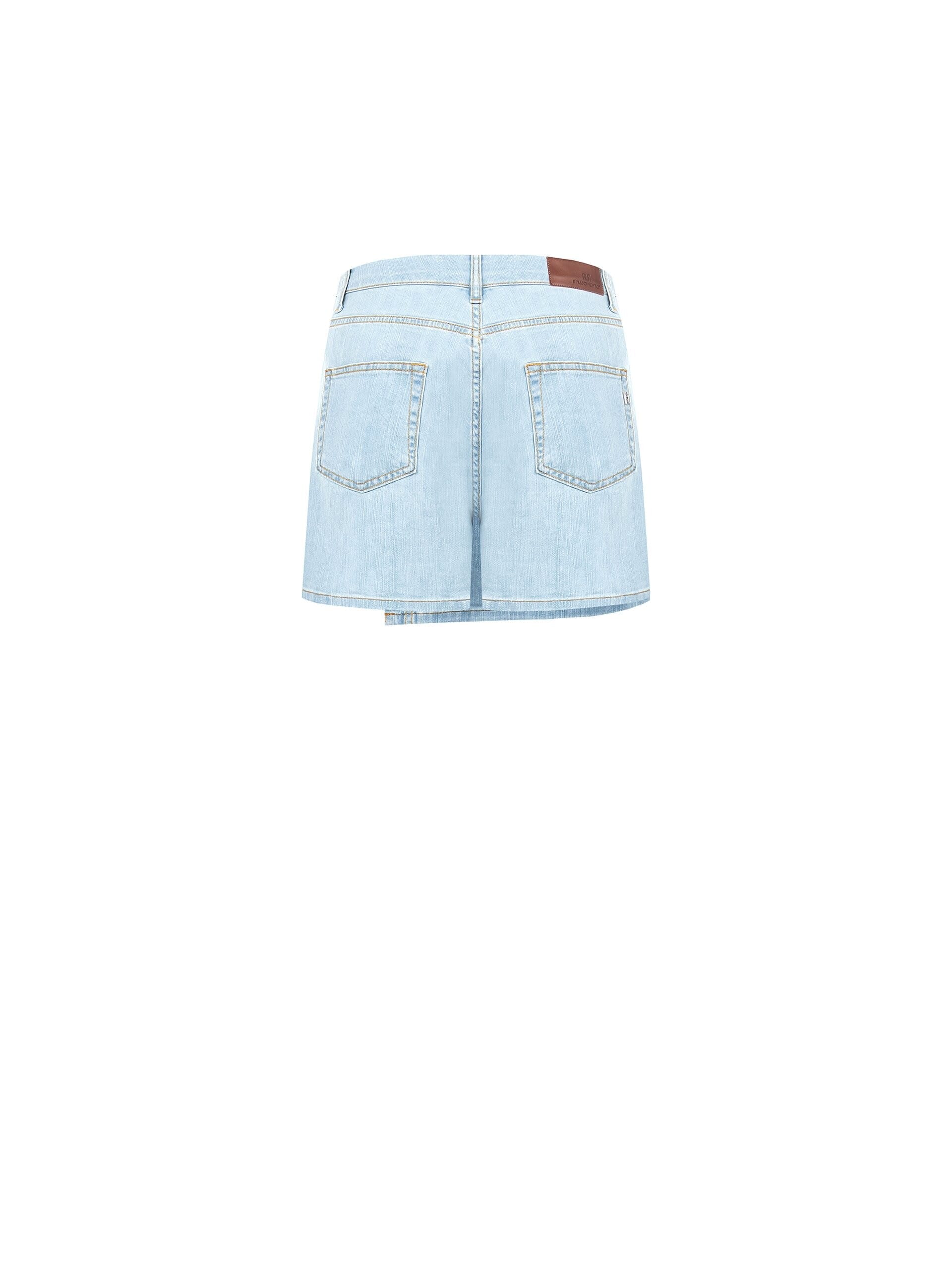 Rinascimento Wallet Denim Short Skirt