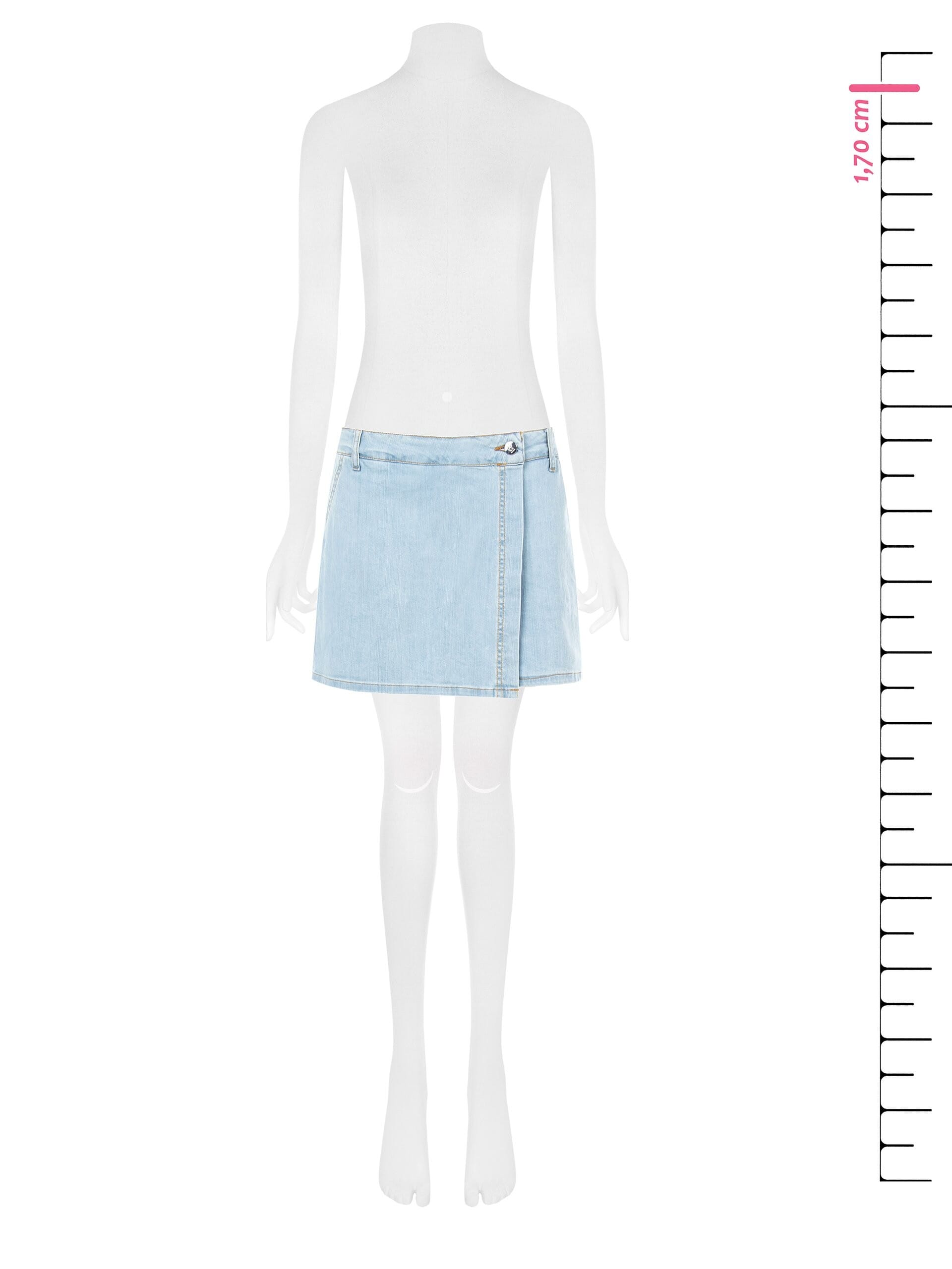 Rinascimento Wallet Denim Short Skirt