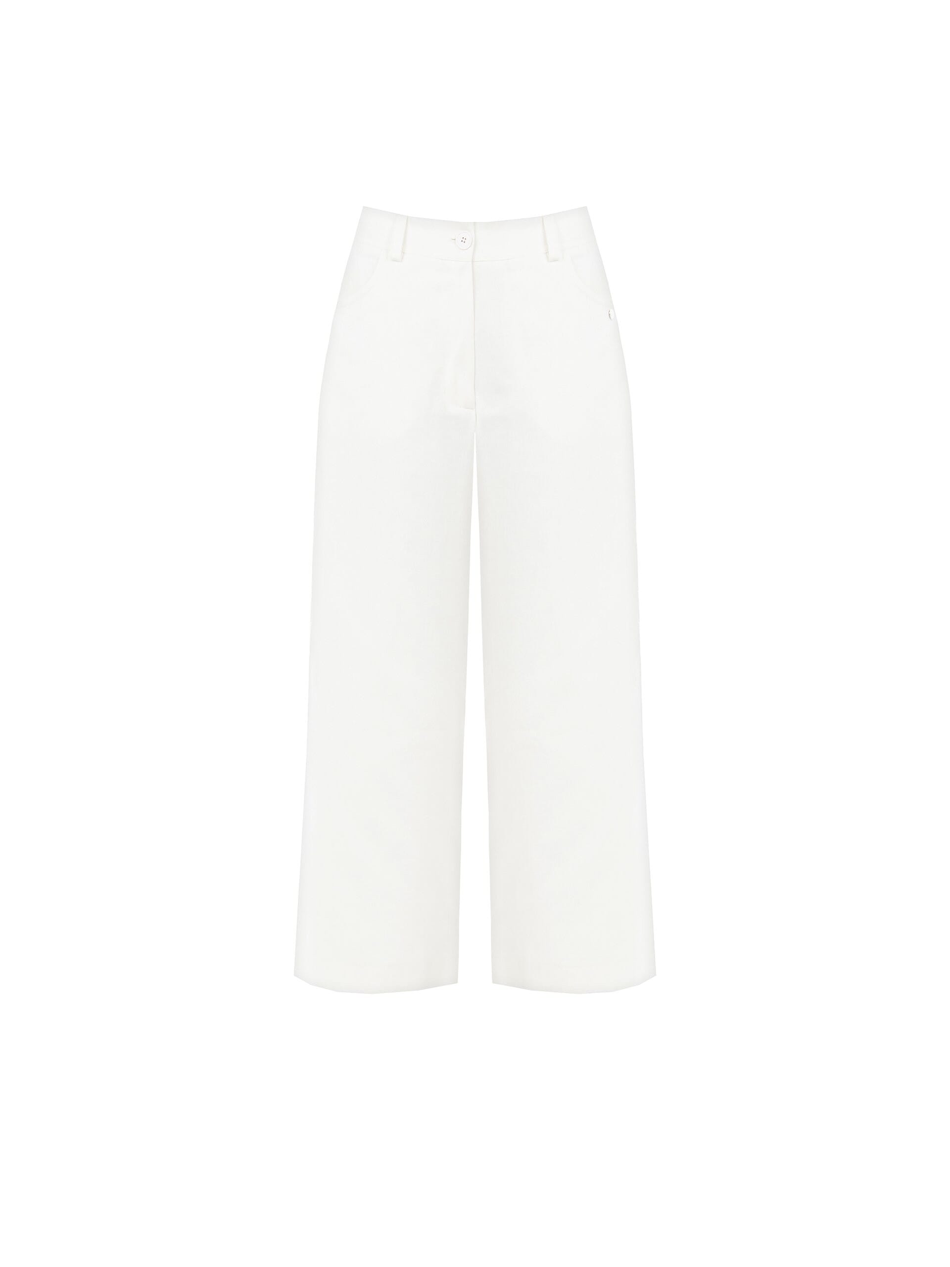 Cropped Denim Baggy Trousers With Elastic Back Rinascimento