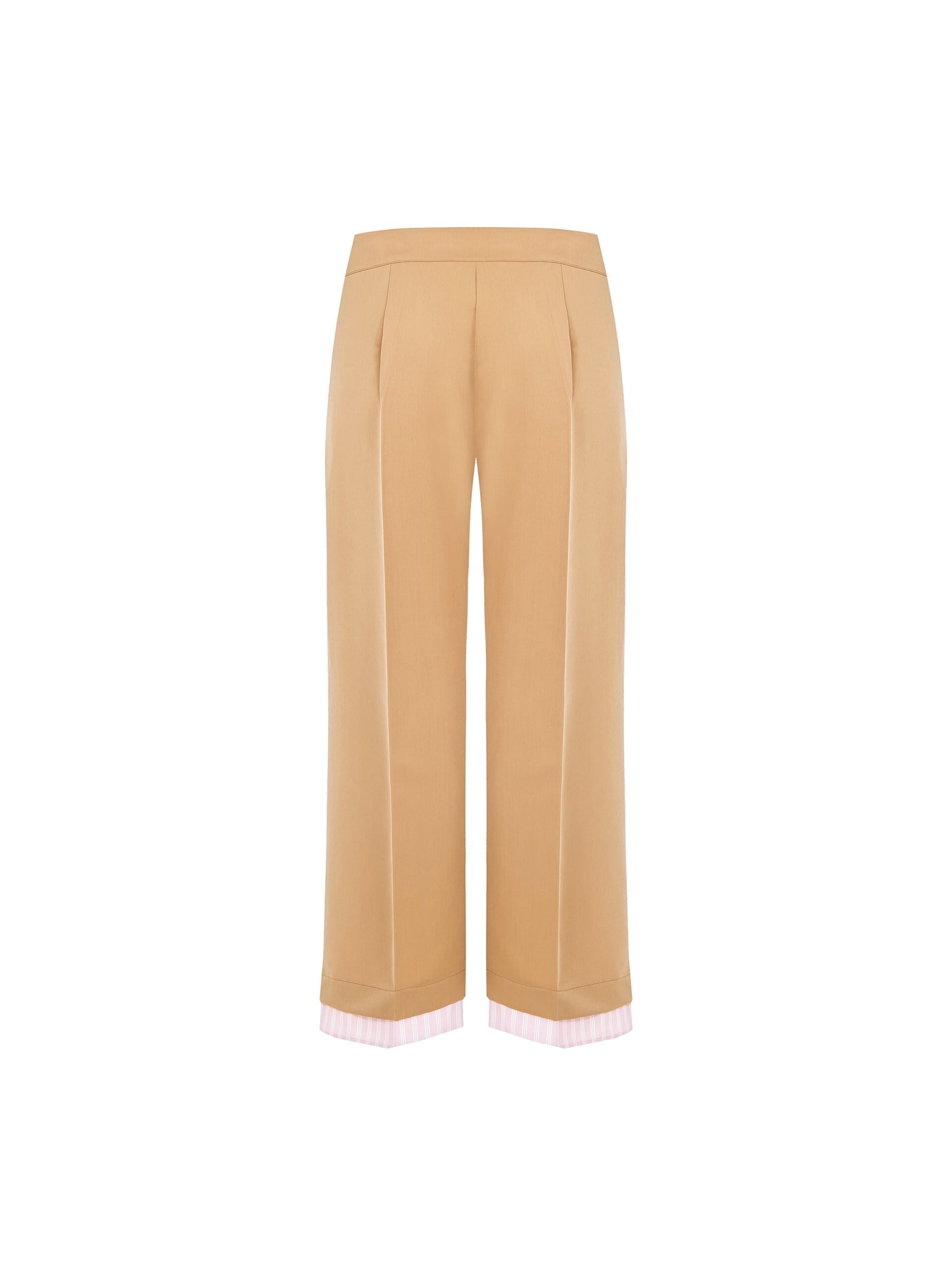 Polyviscose Palace Trousers With Striped Insert And Pockets Rinascimento