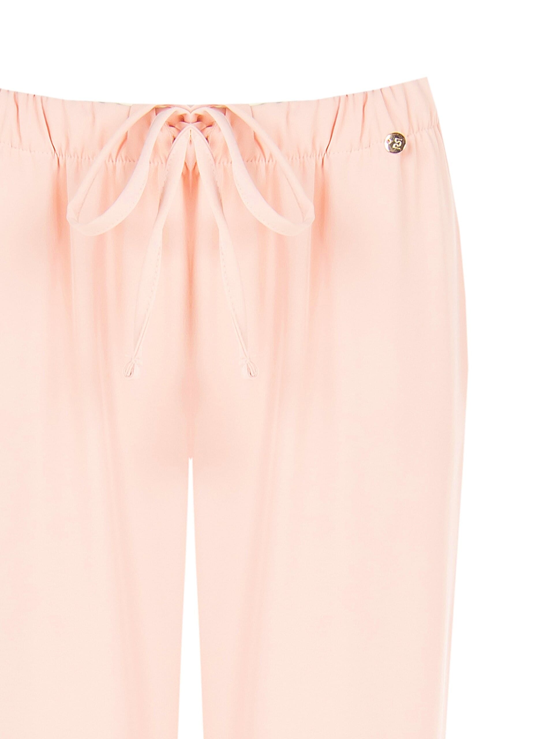 Fluid Fabric Palace Trousers With Drawstring Waist Rinascimento