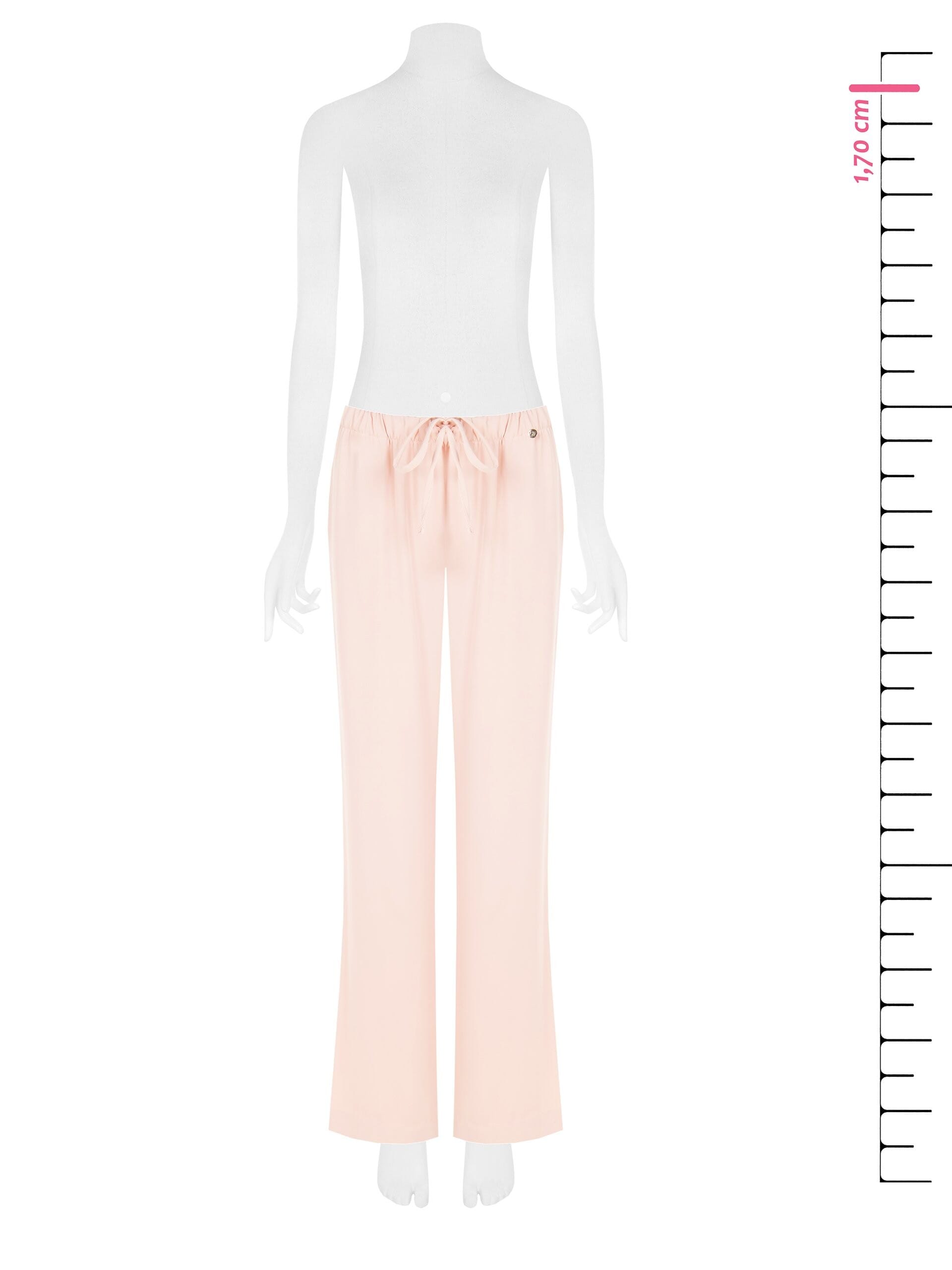 Fluid Fabric Palace Trousers With Drawstring Waist Rinascimento