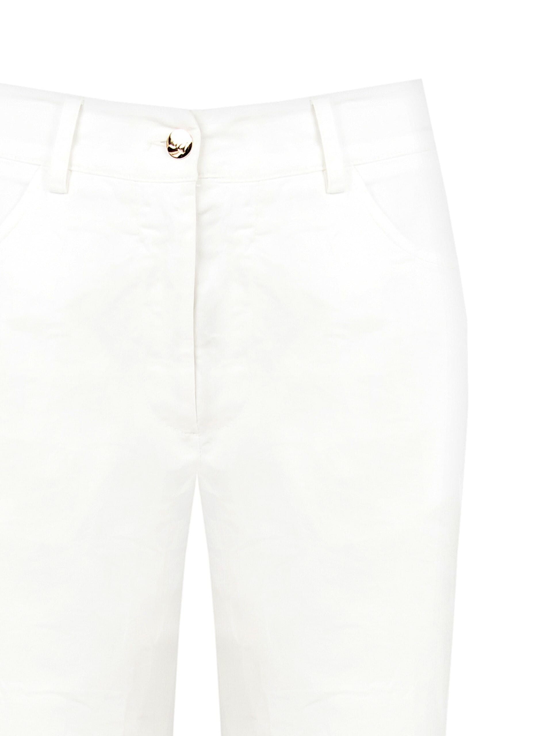 Rinascimento Stretch Fabric Cropped Trousers