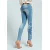 Jeans With Floral Designs Fracomina