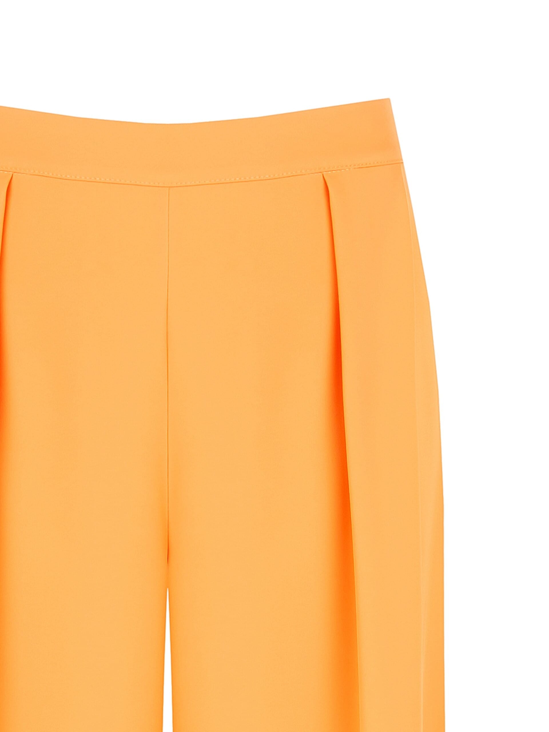 Fluid fabric palazzo trousers with pleats and elasticated back Rinascimento