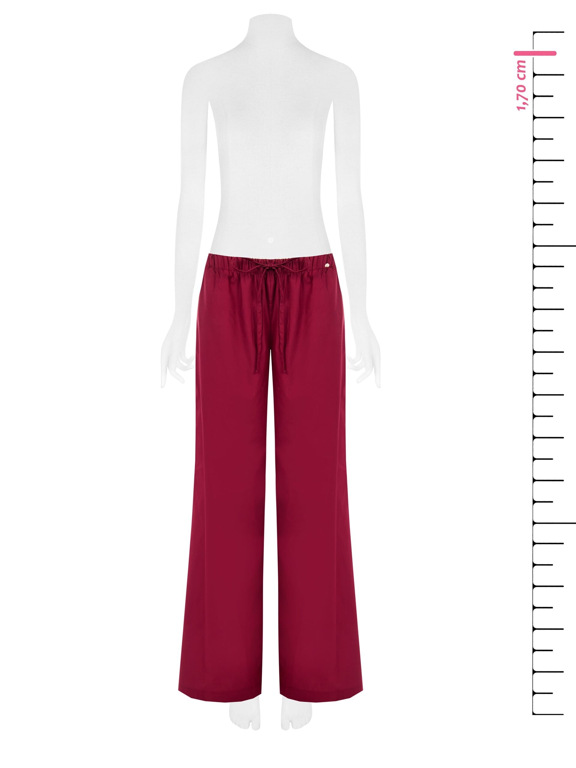 Baggy Cotton Trousers With Drawstring Waist Rinascimento