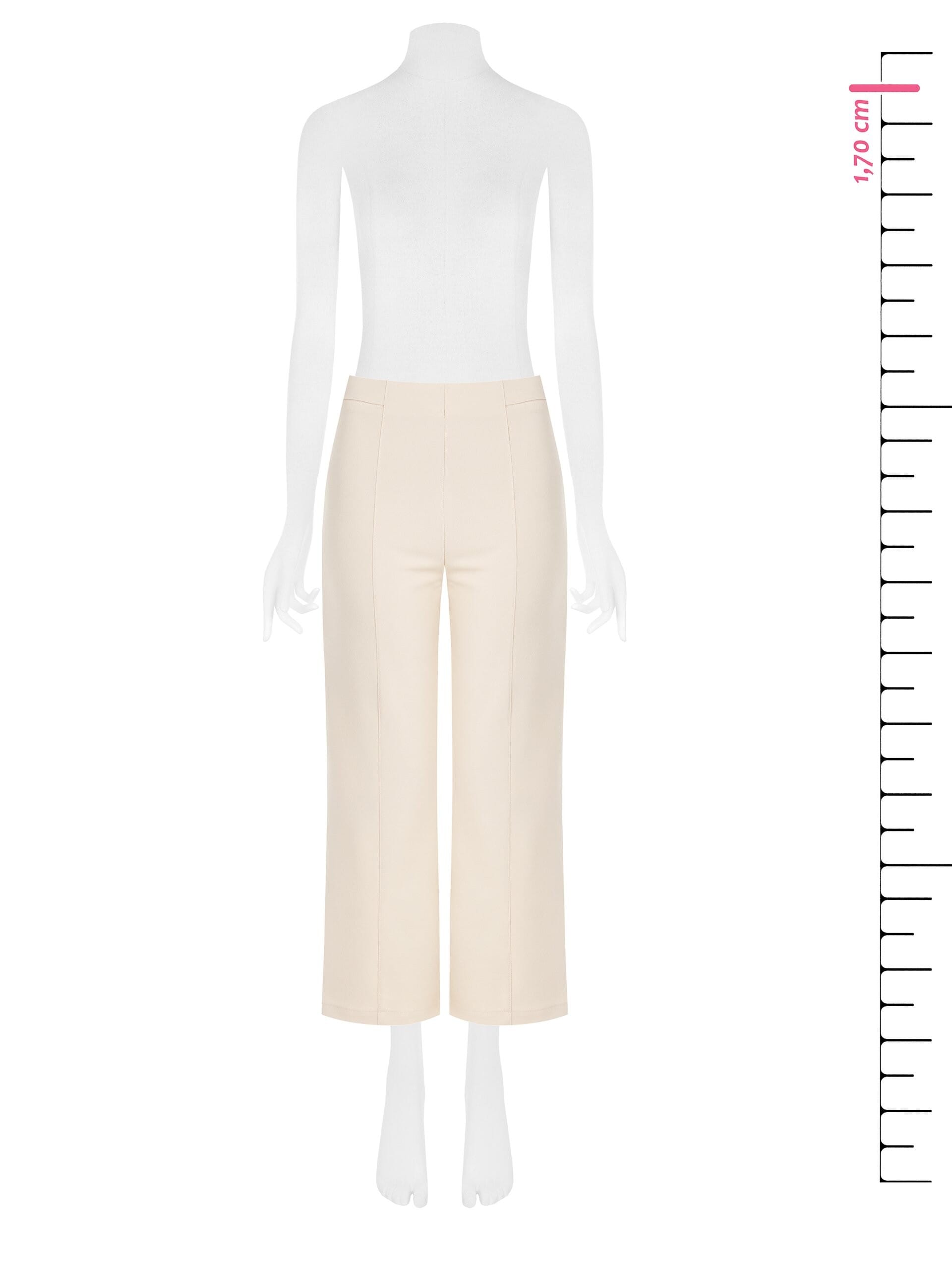 Pantalon court Palace en crêpe scuba avec ceinture élastiquée Rinascimento