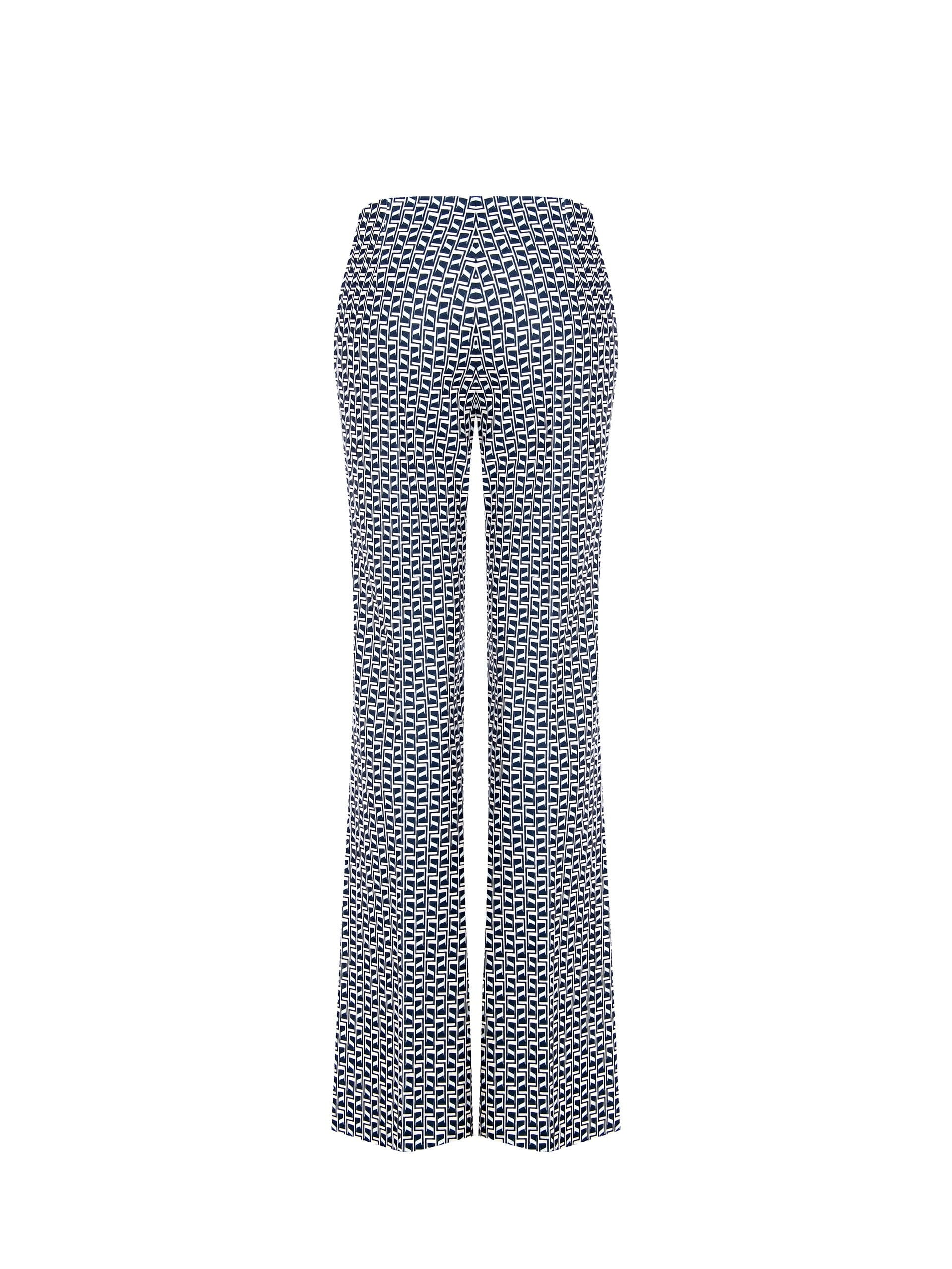 Rinascimento Pantalon en crêpe imprimé Scuba Palace