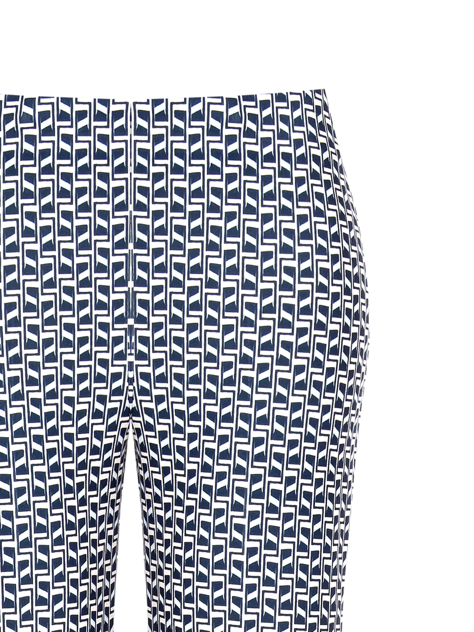 Rinascimento Pantalon en crêpe imprimé Scuba Palace