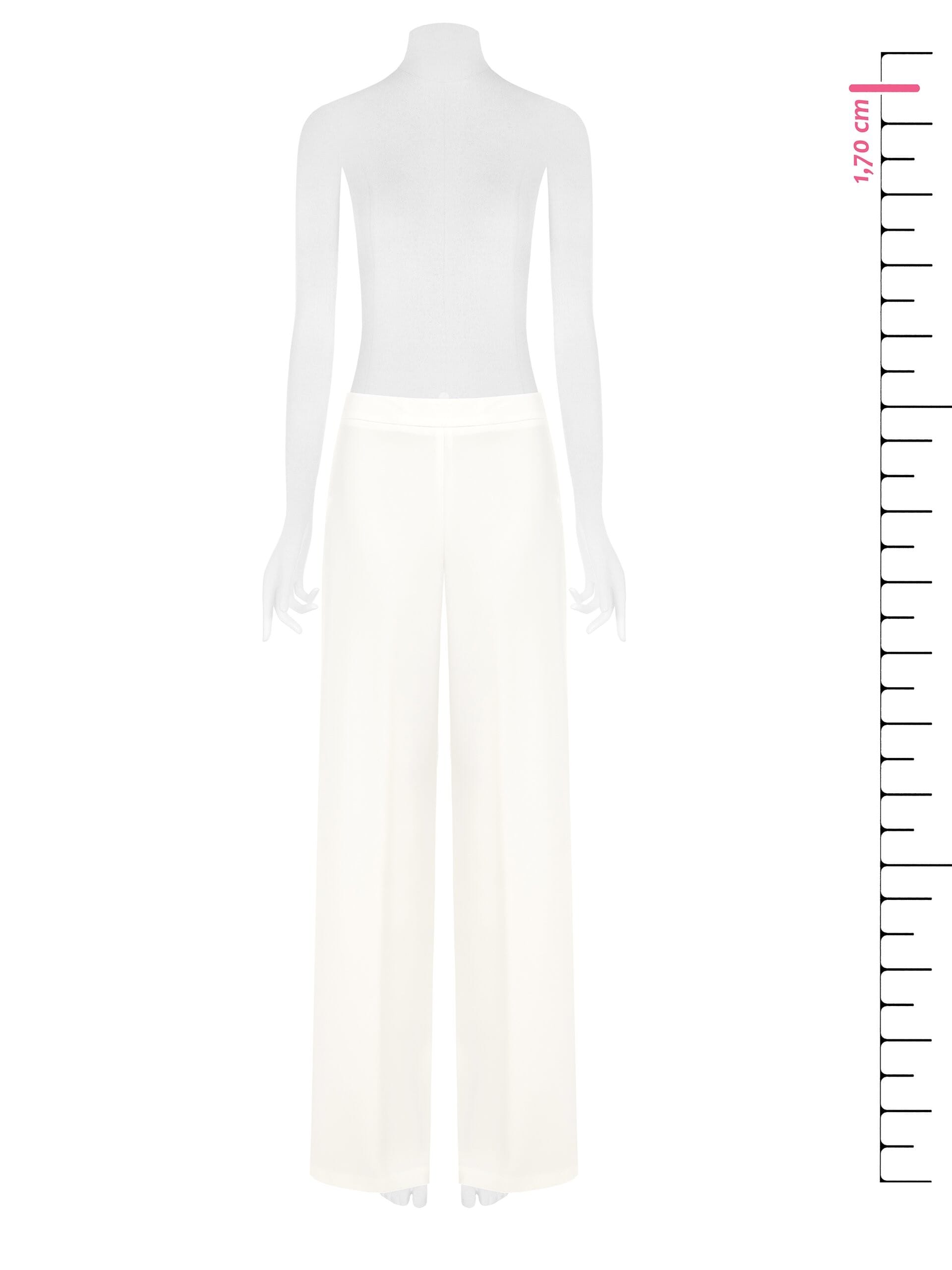Pantalon Palace en tissu fluide avec fermeture éclair latérale Rinascimento