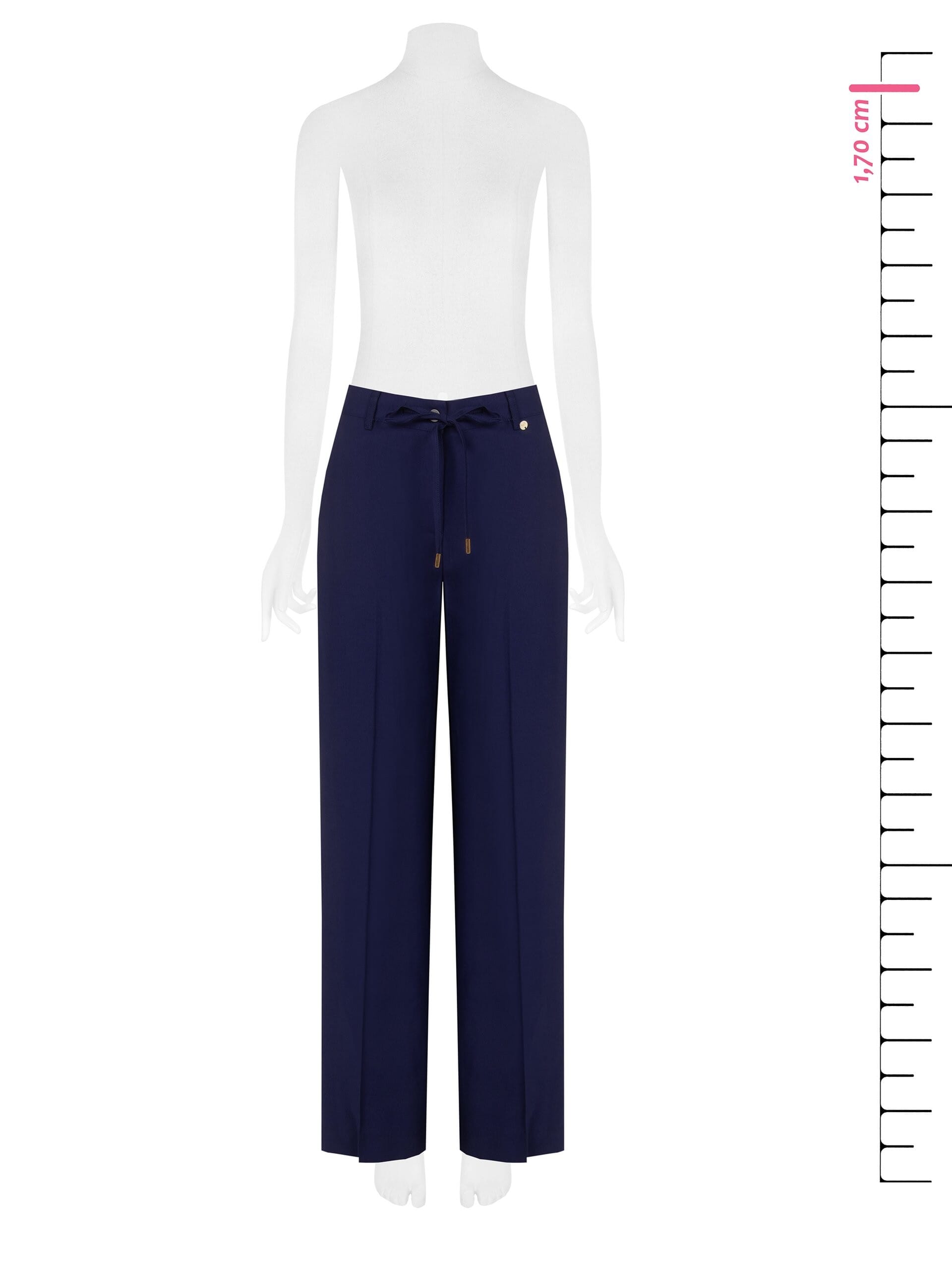 Viscose Palace Trousers With Drawstring And Pockets Rinascimento