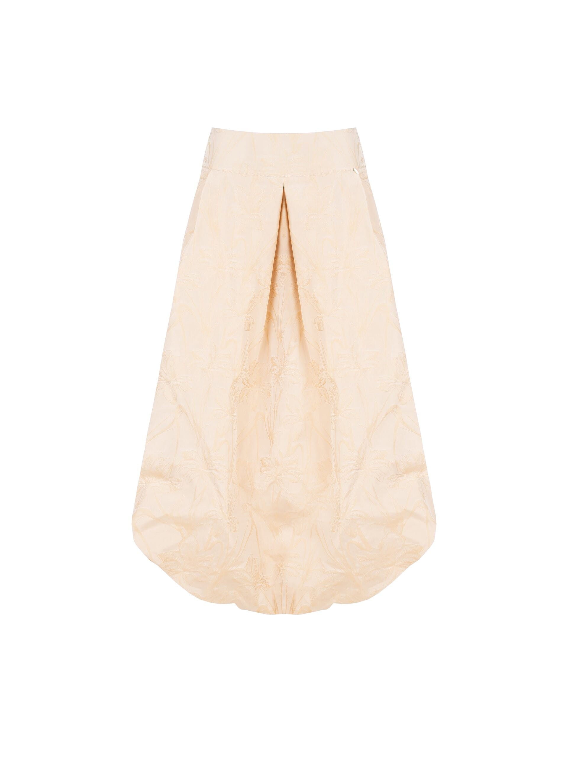 Rinascimento Jacquard Satin Balloon Long Skirt