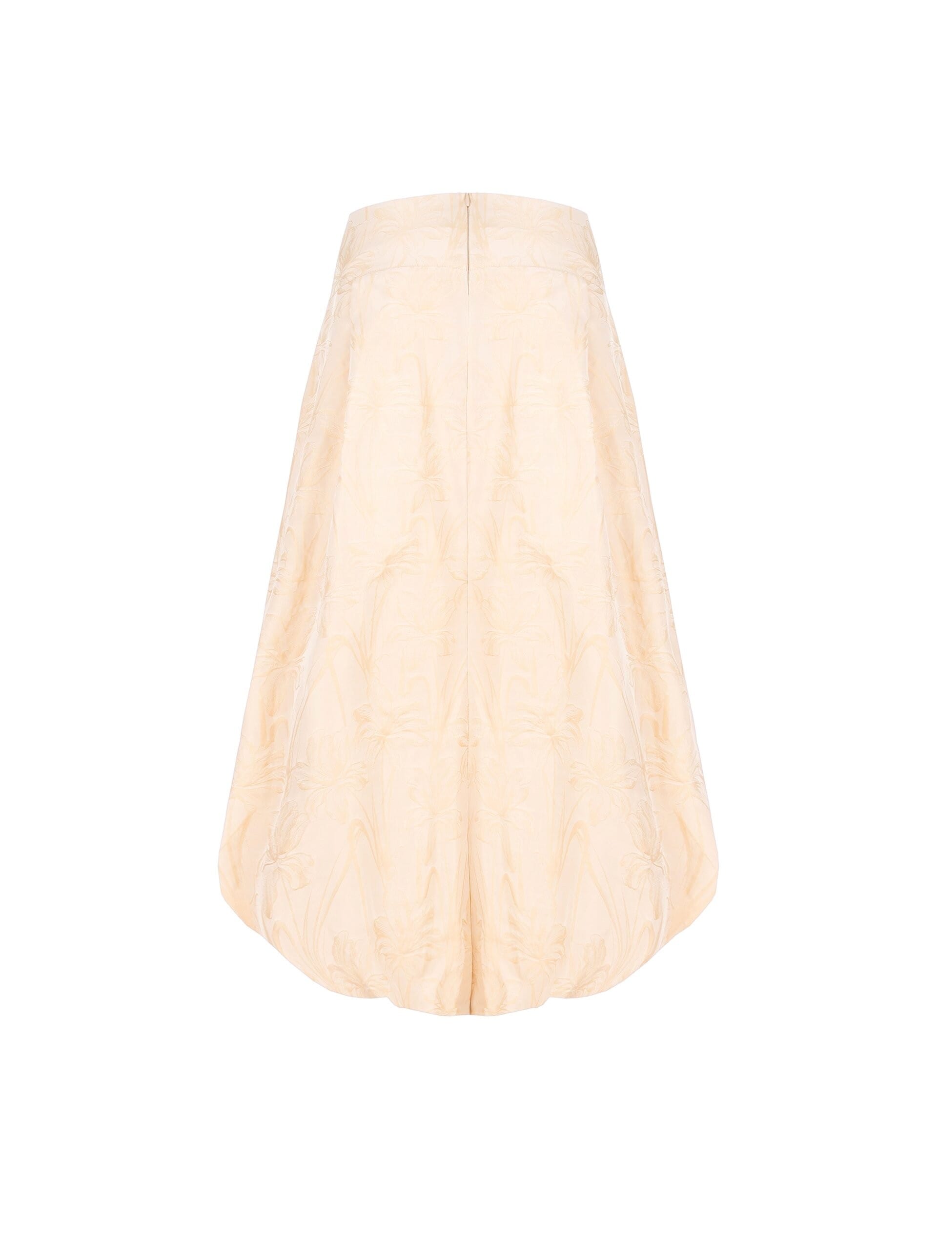 Rinascimento Jacquard Satin Balloon Long Skirt