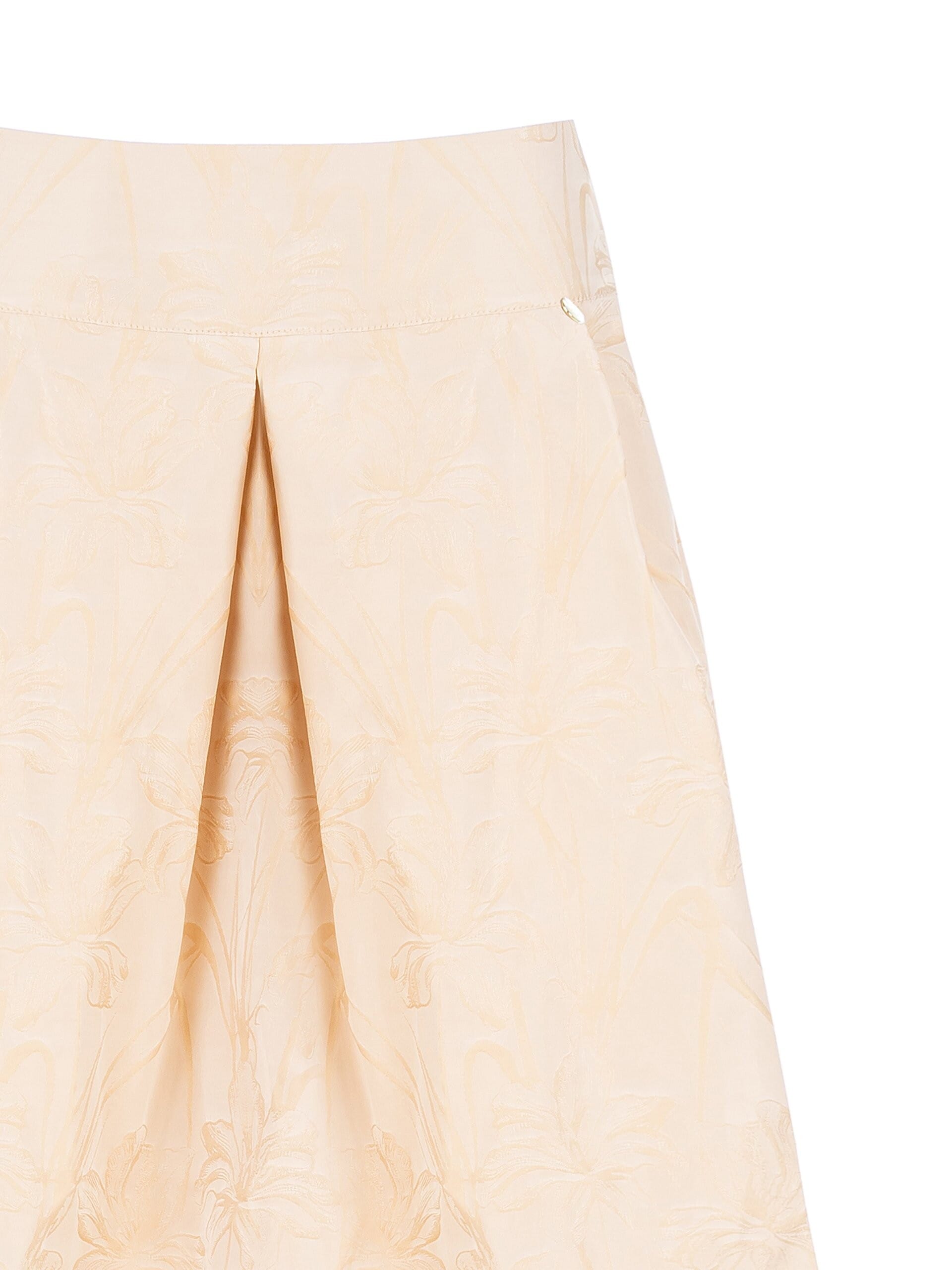 Rinascimento Jacquard Satin Balloon Long Skirt