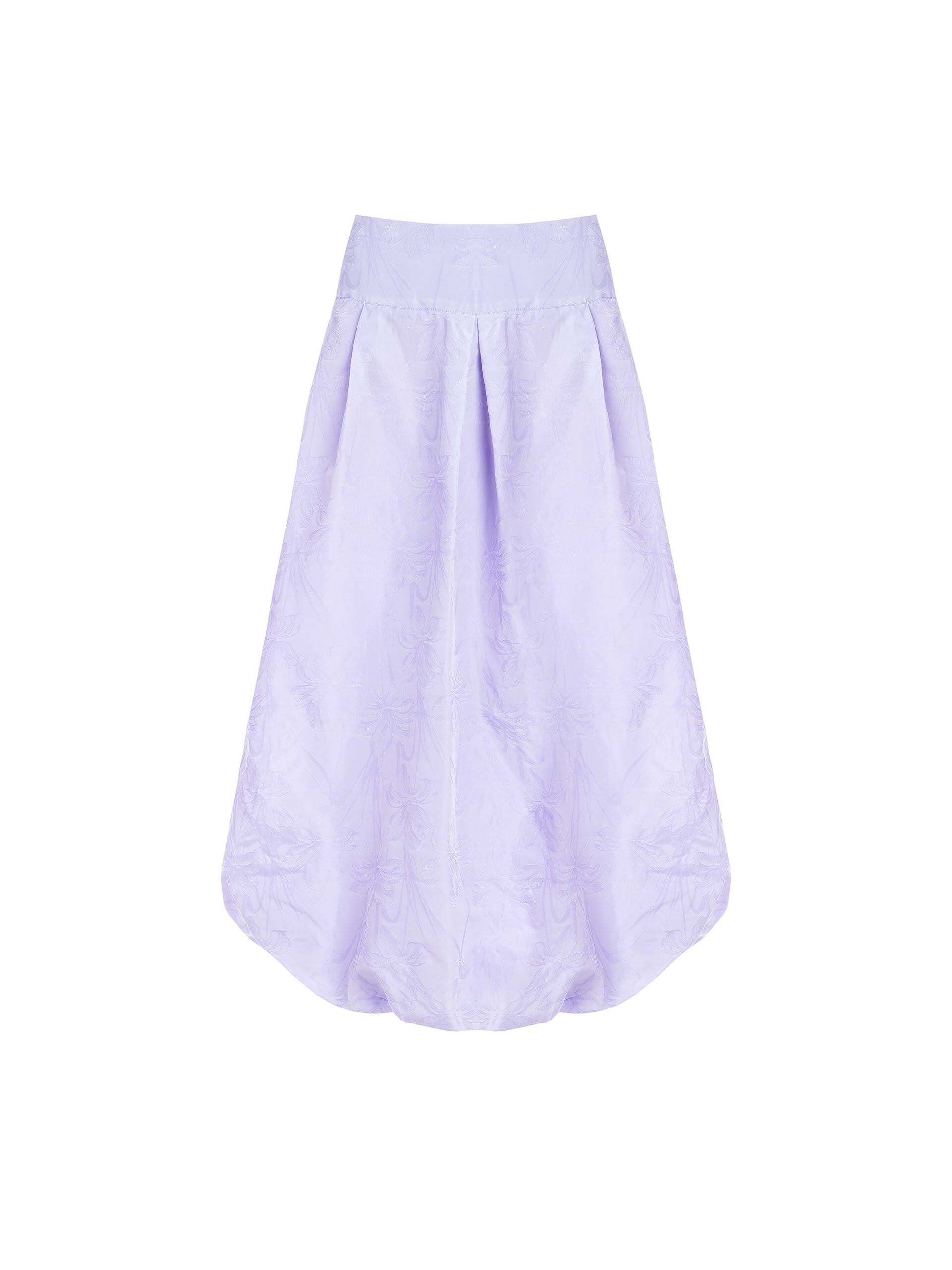 Rinascimento Jacquard Satin Balloon Long Skirt