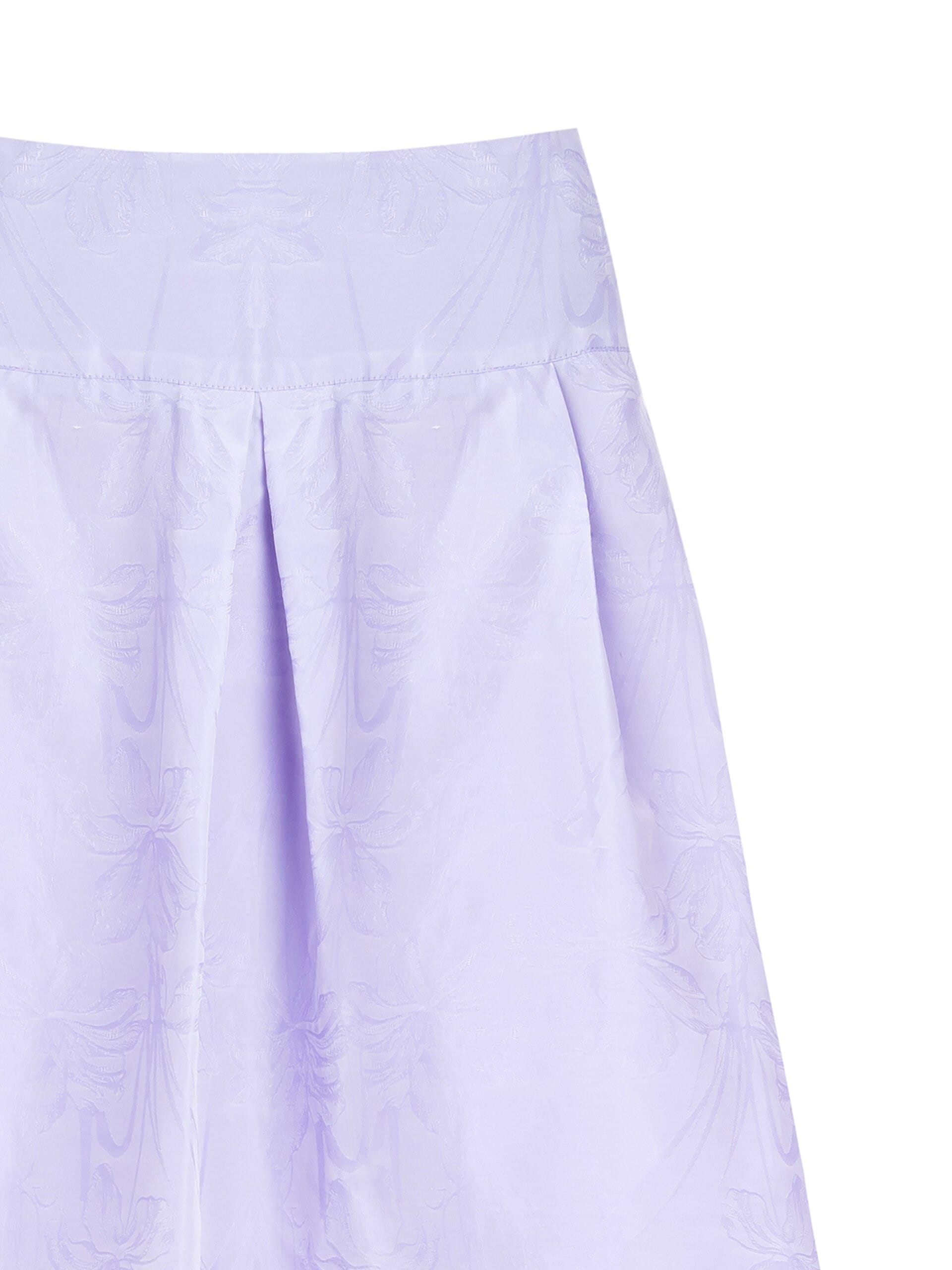 Rinascimento Jacquard Satin Balloon Long Skirt