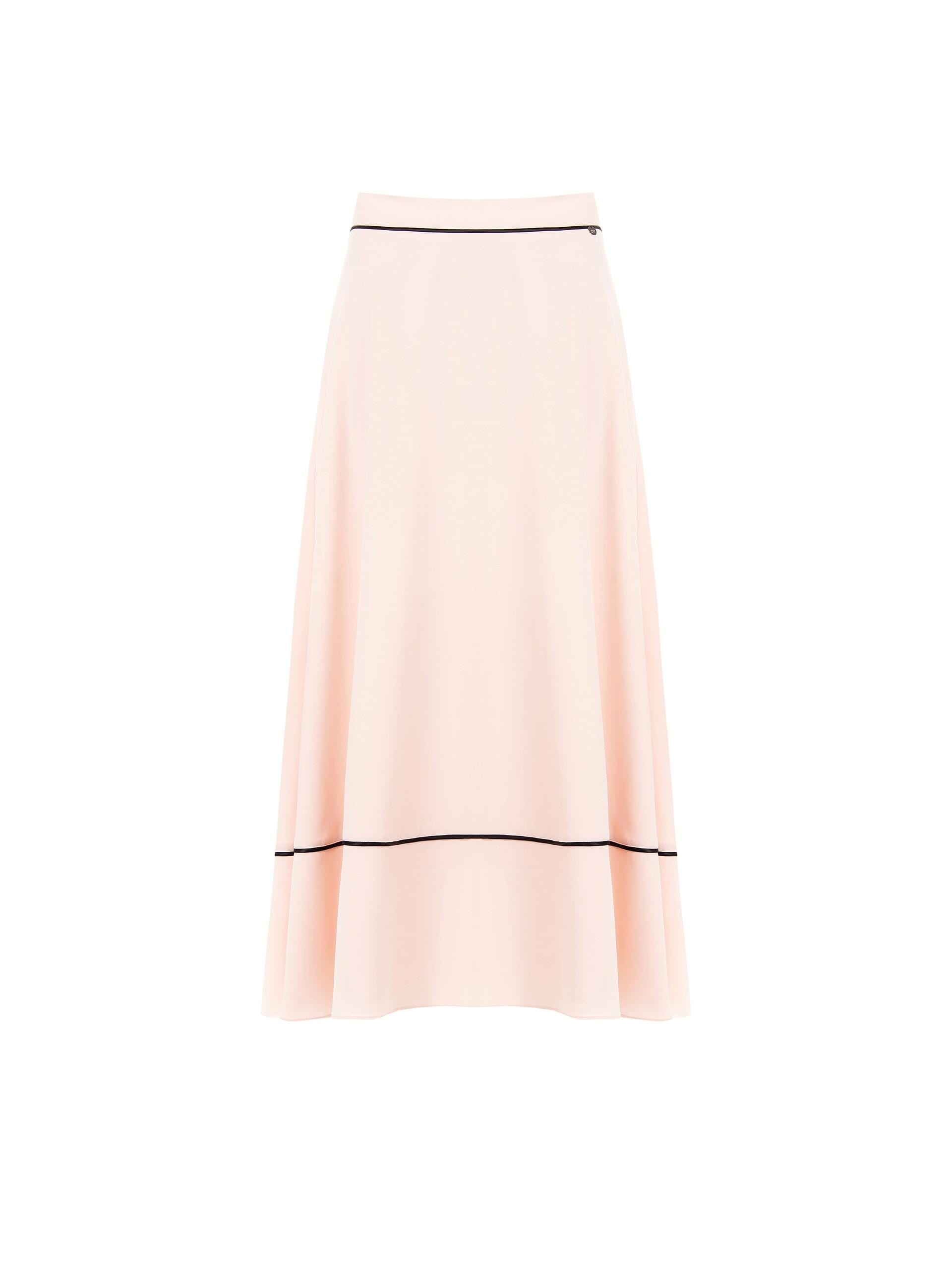 Rinascimento Soft Satin Wheeled Long Skirt