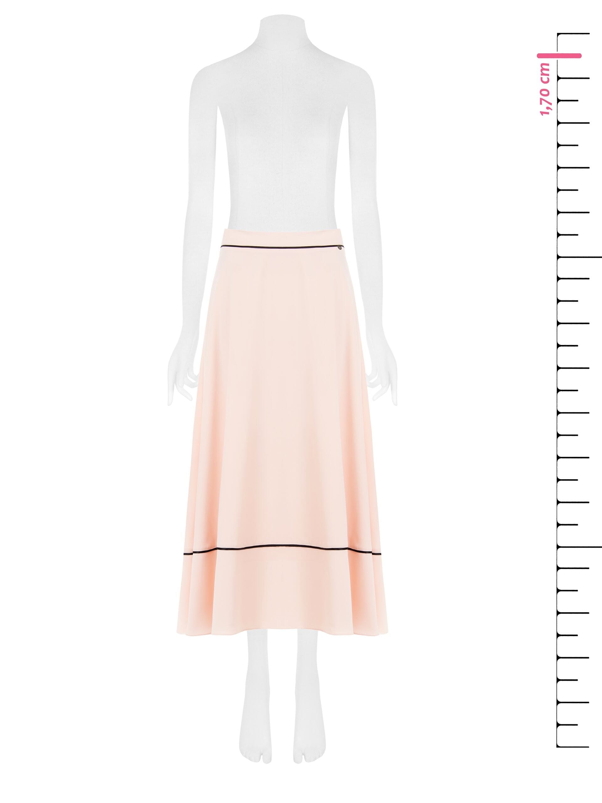 Rinascimento Soft Satin Wheeled Long Skirt