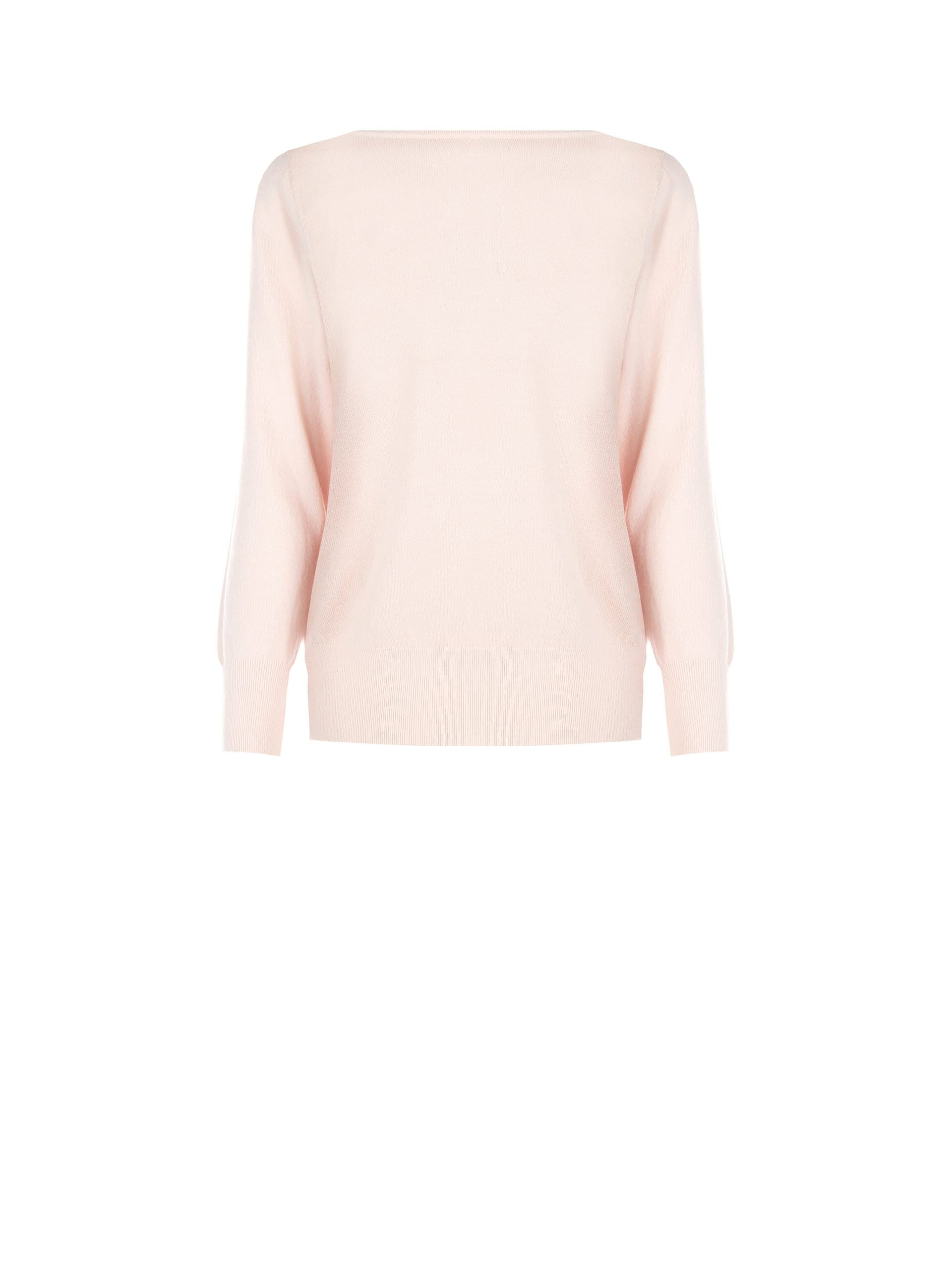 Barchetta Neck Sweater With Embroidered Logo Rinascimento