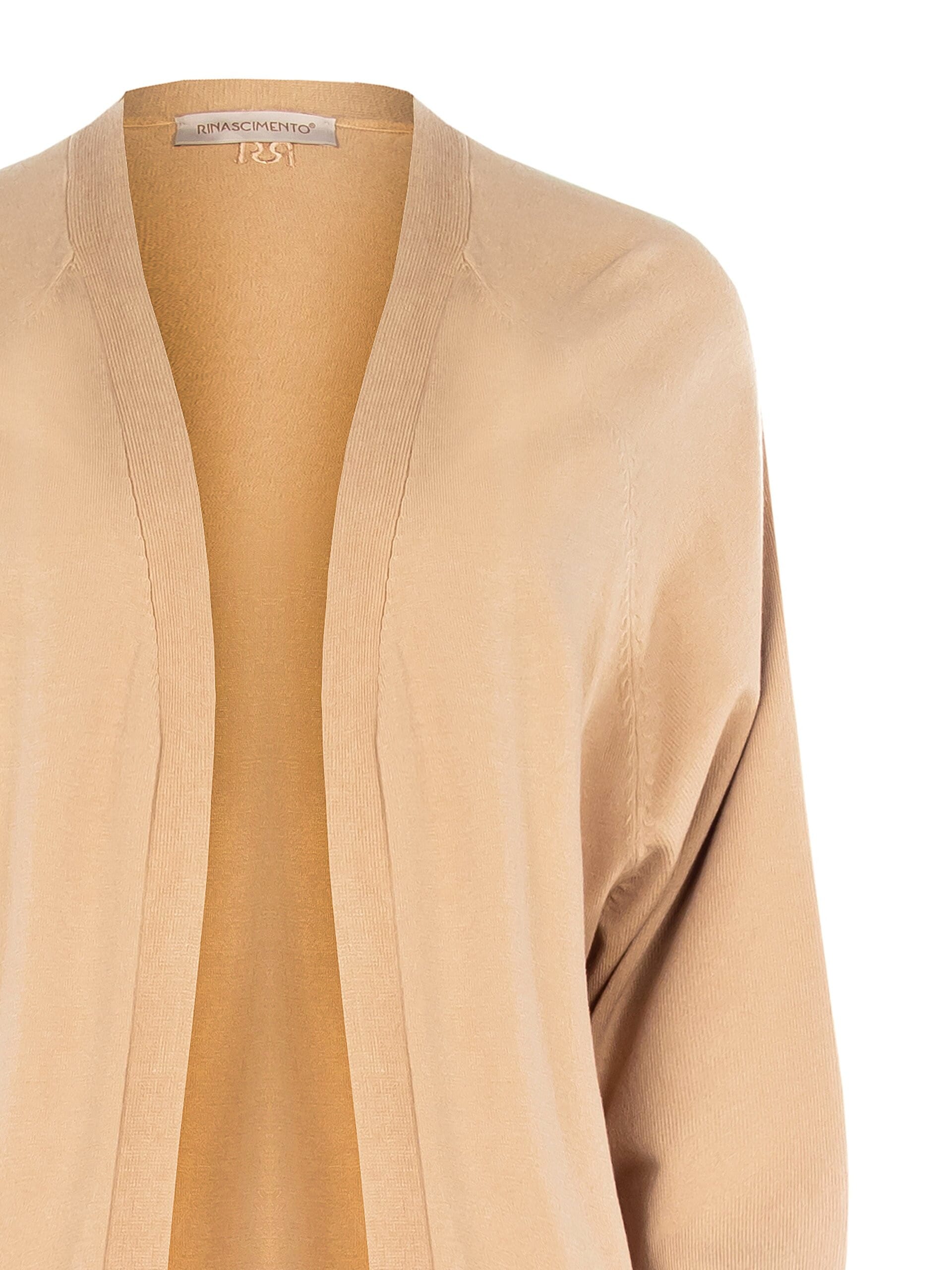 Rinascimento Cardigan long en maille sans boutons