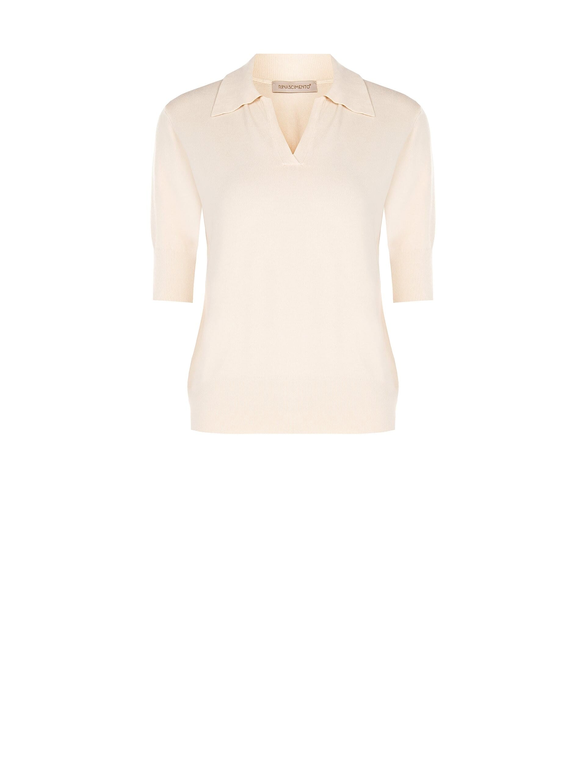 Viscose Mix Polo Shirt With Embroidered Rr Logo Rinascimento