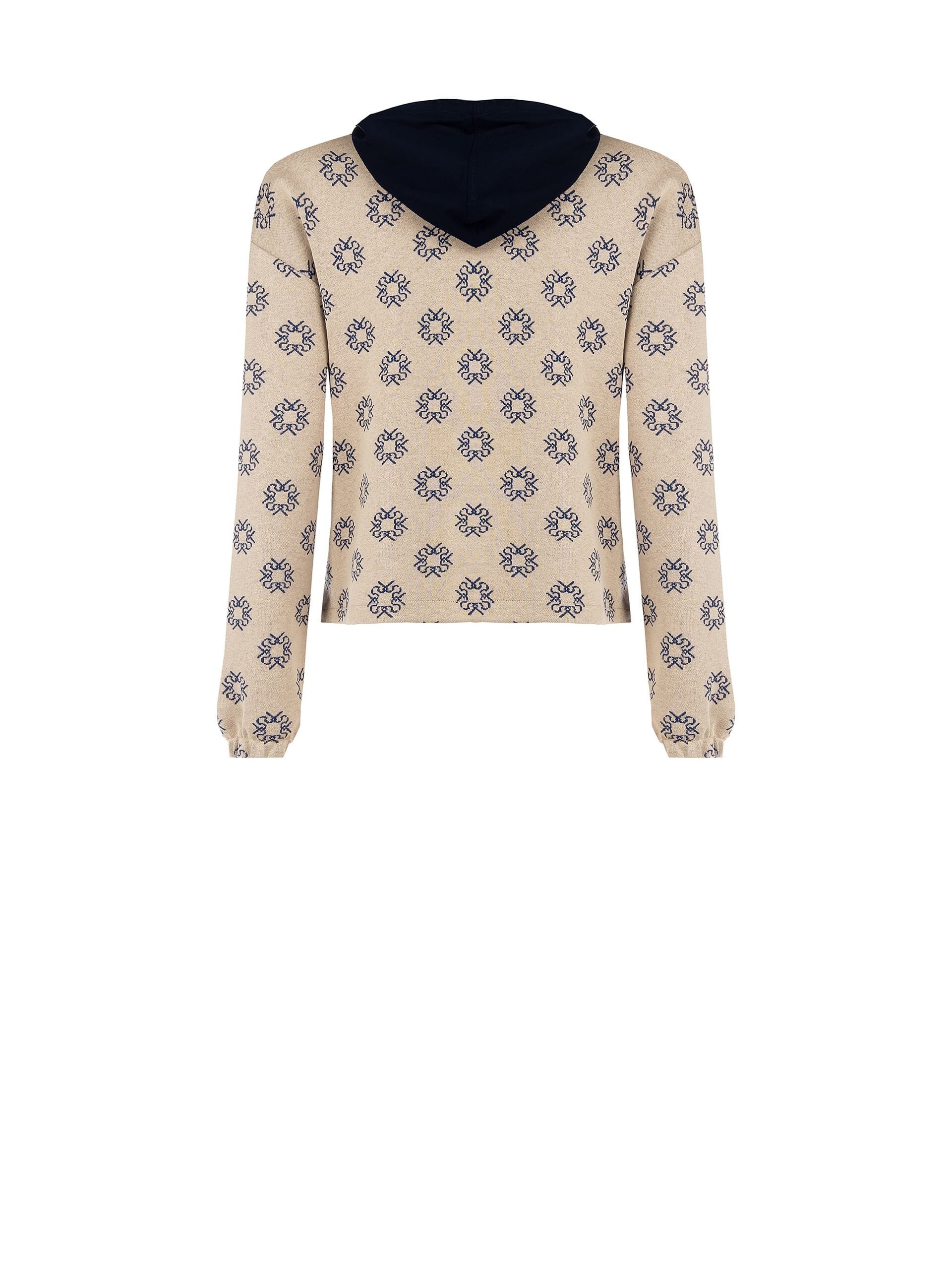 Felpa Con Cappuccio E Pattern Logo Rr Rinascimento