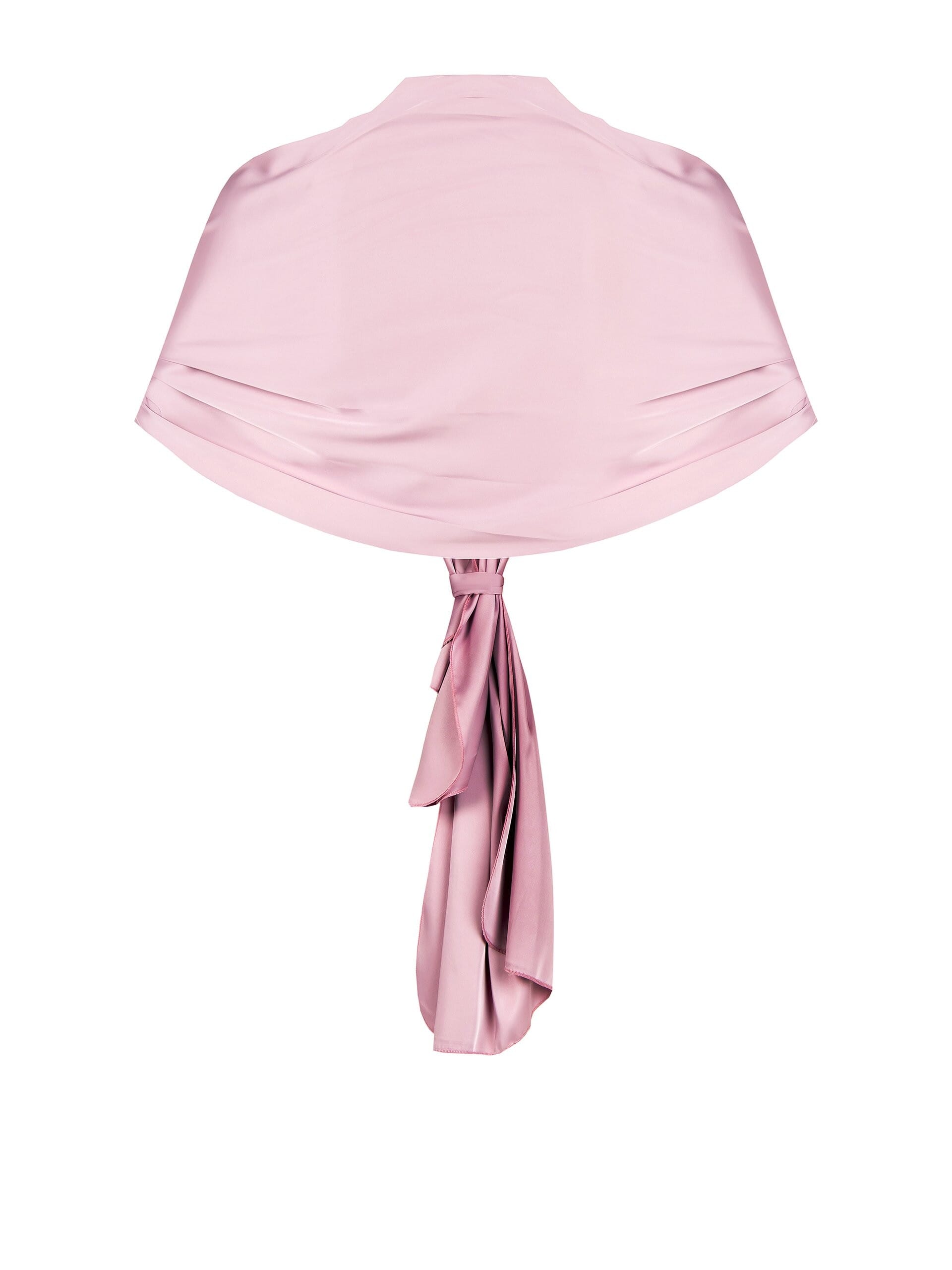 Rinascimento Curvy Satin Wrap Stole (étole enveloppante en satin)